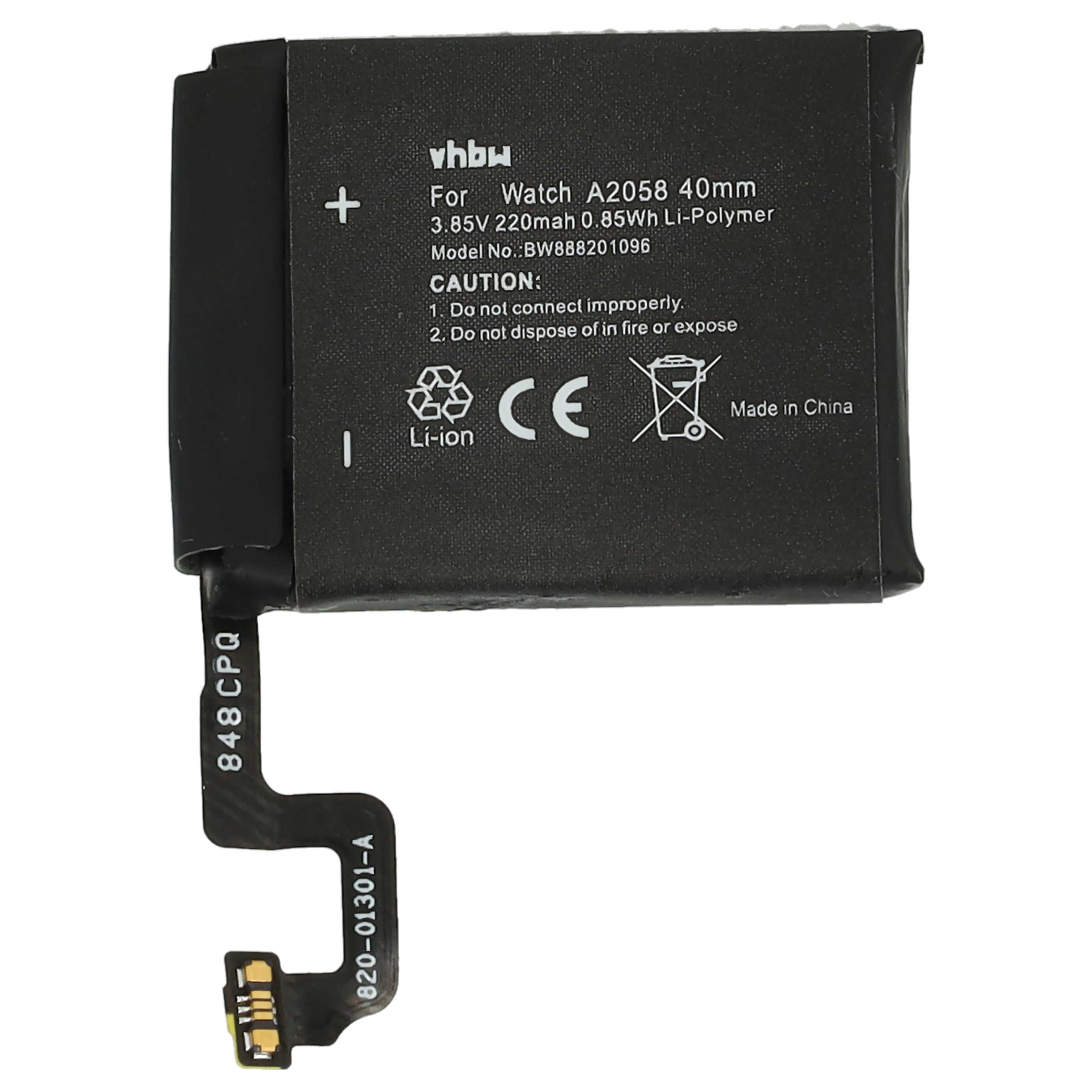 Bateria do smartwatch zamiennik Apple A2058 - 220 mAh 3,85 V LiPo + narzędzia