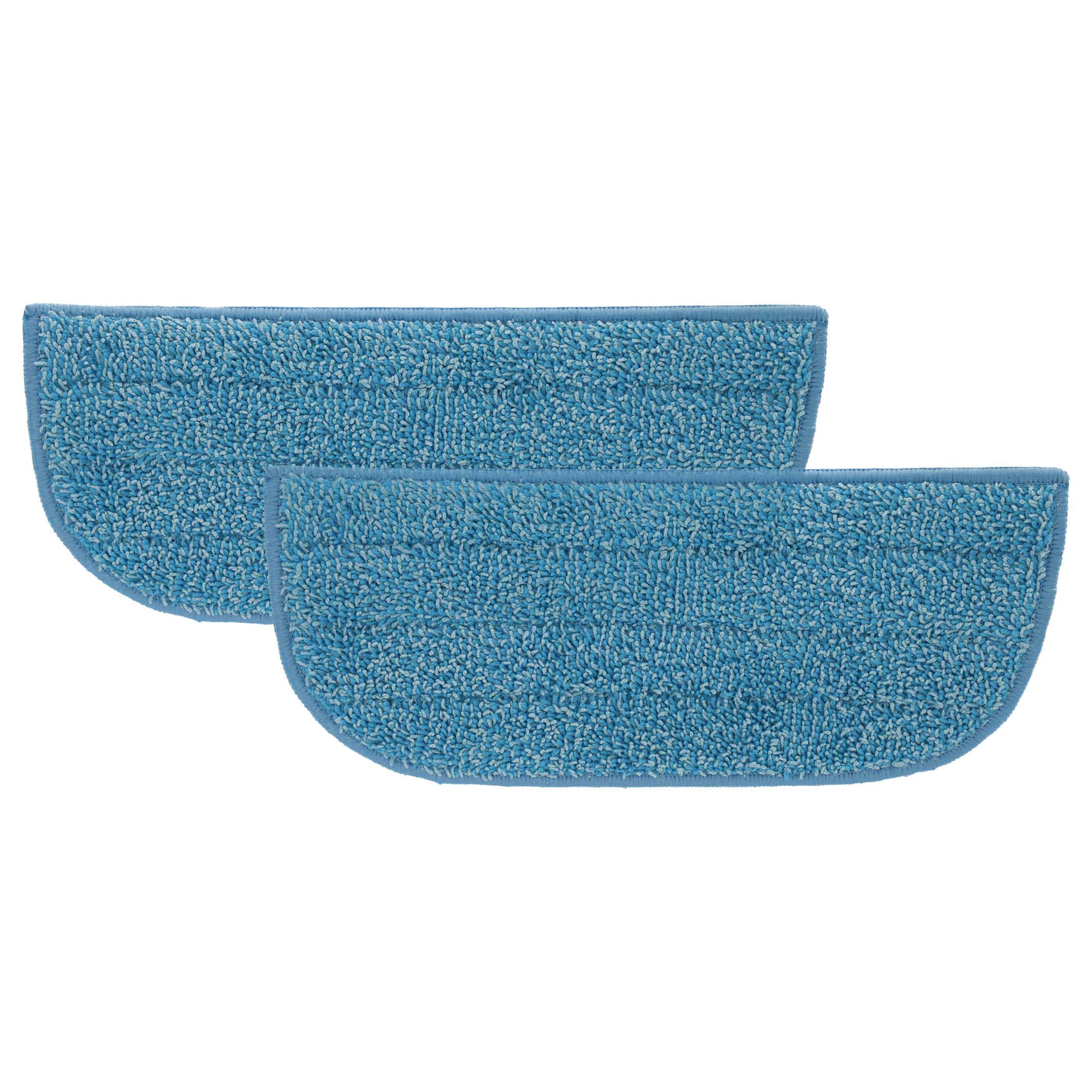 2x Mop Pad replaces Philips CP1055/01, 432200493831 for Philips Steam Cleaner - Microfibre, Velcro Fastener