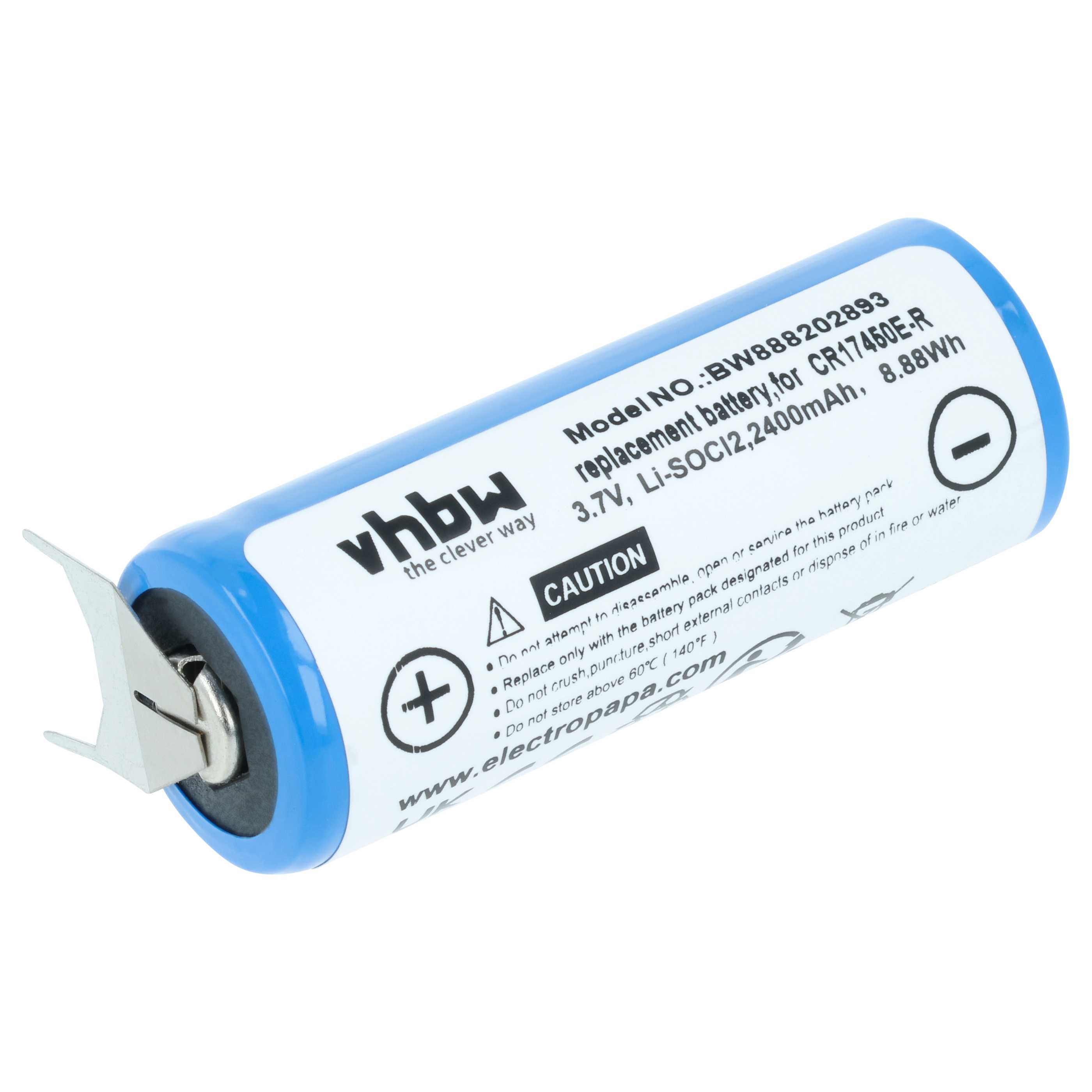 Bateria zamiennik CR17450E-R - 2400 mAh 3 V Li-Ion