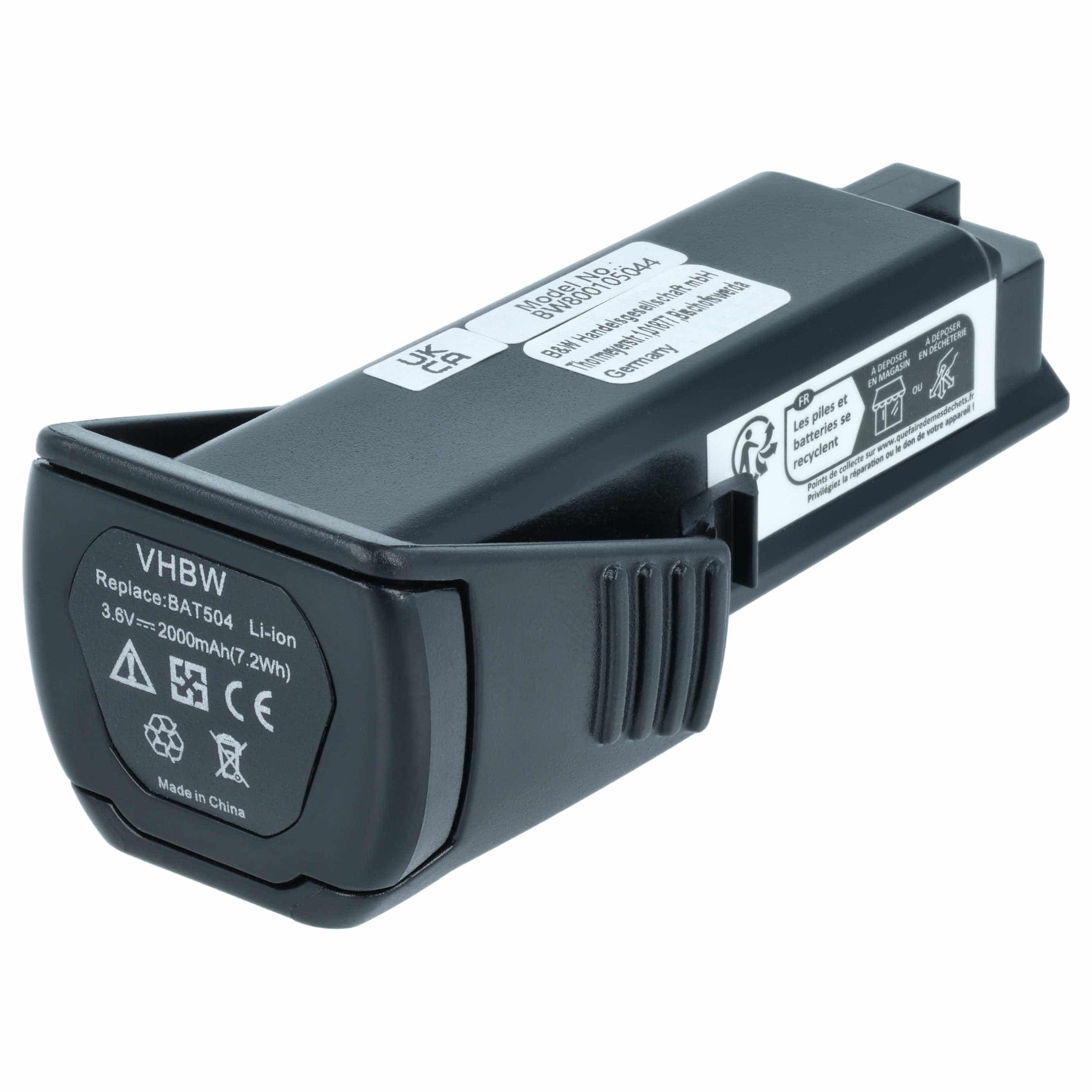 Battery replaces Bosch BAT504, 2 607 336 242 Electric Power Tool - 2000 mAh, 3.6 V, Li-Ion