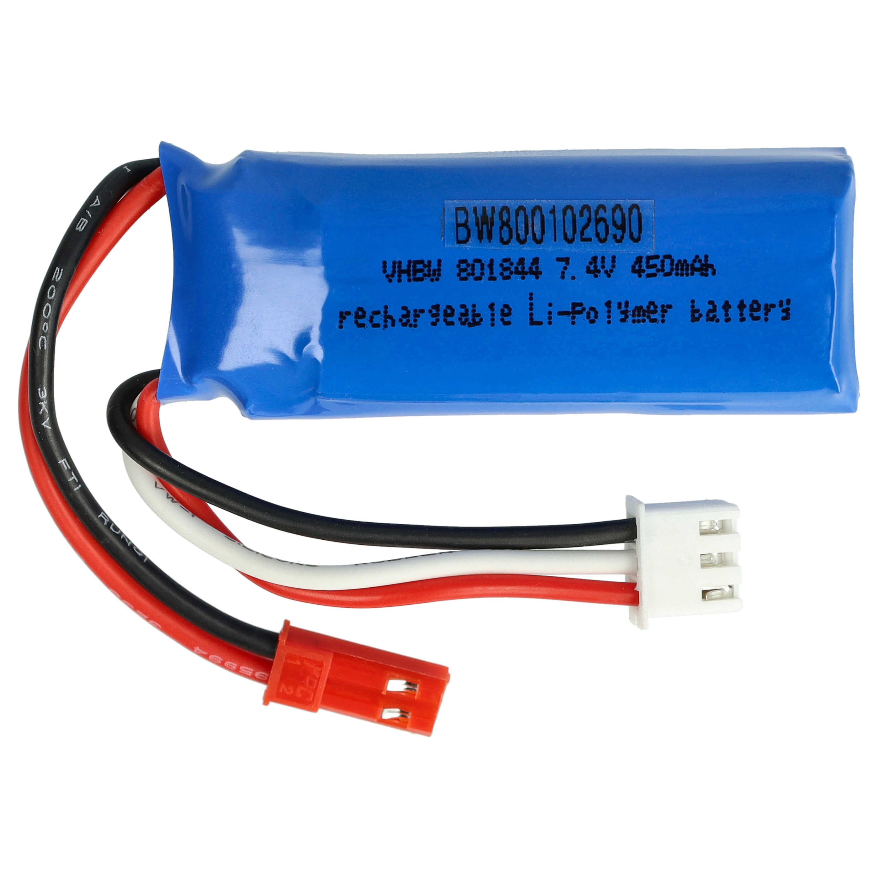 RC Modellbau-Akku - JST-SYP-2P - 450mAh 7,4V Li-Polymer