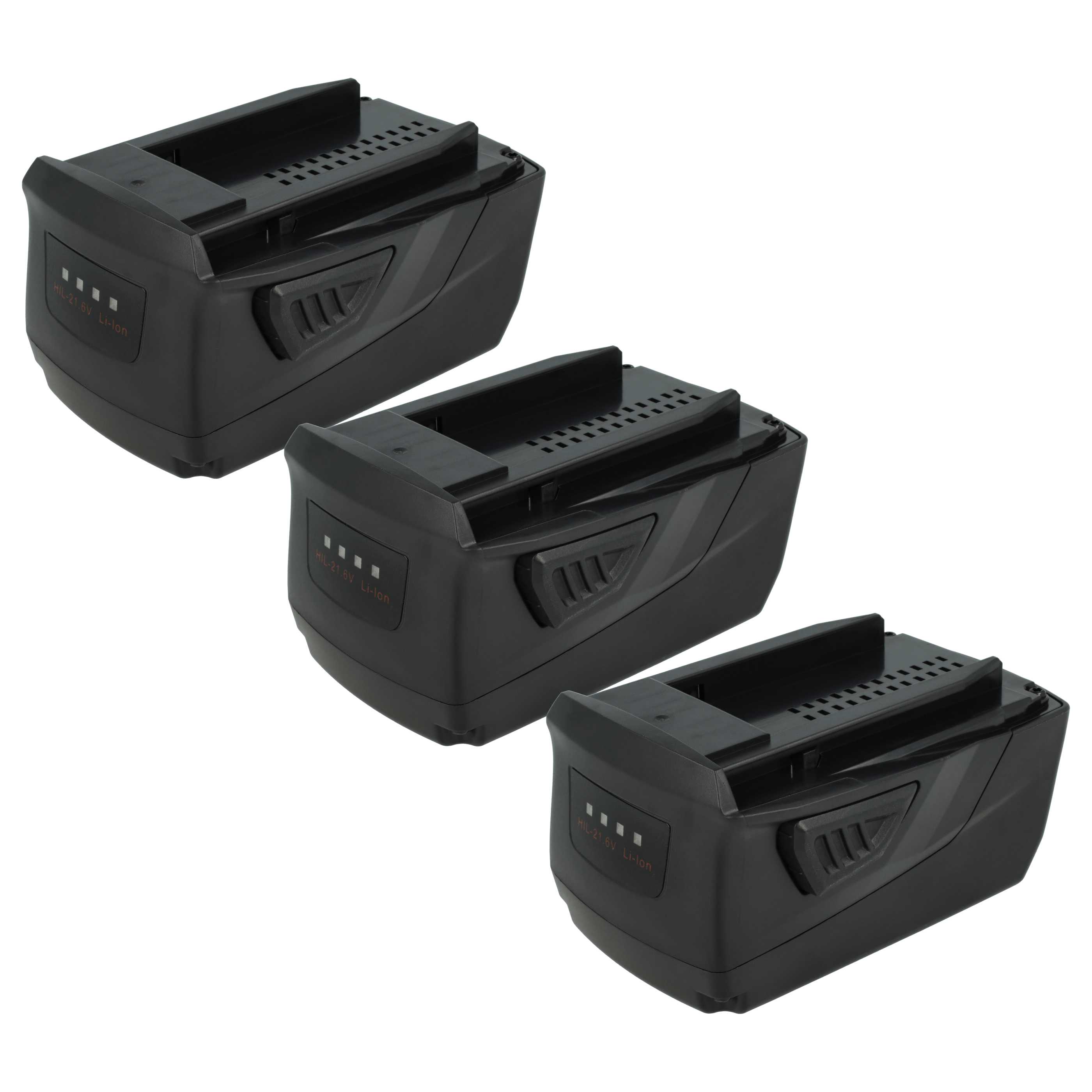 3x Battery replaces 2018498, 2136393, 2136395, 2183185, 426176 Electric Power Tool - 5000 mAh, 21.6 V, Li-Ion