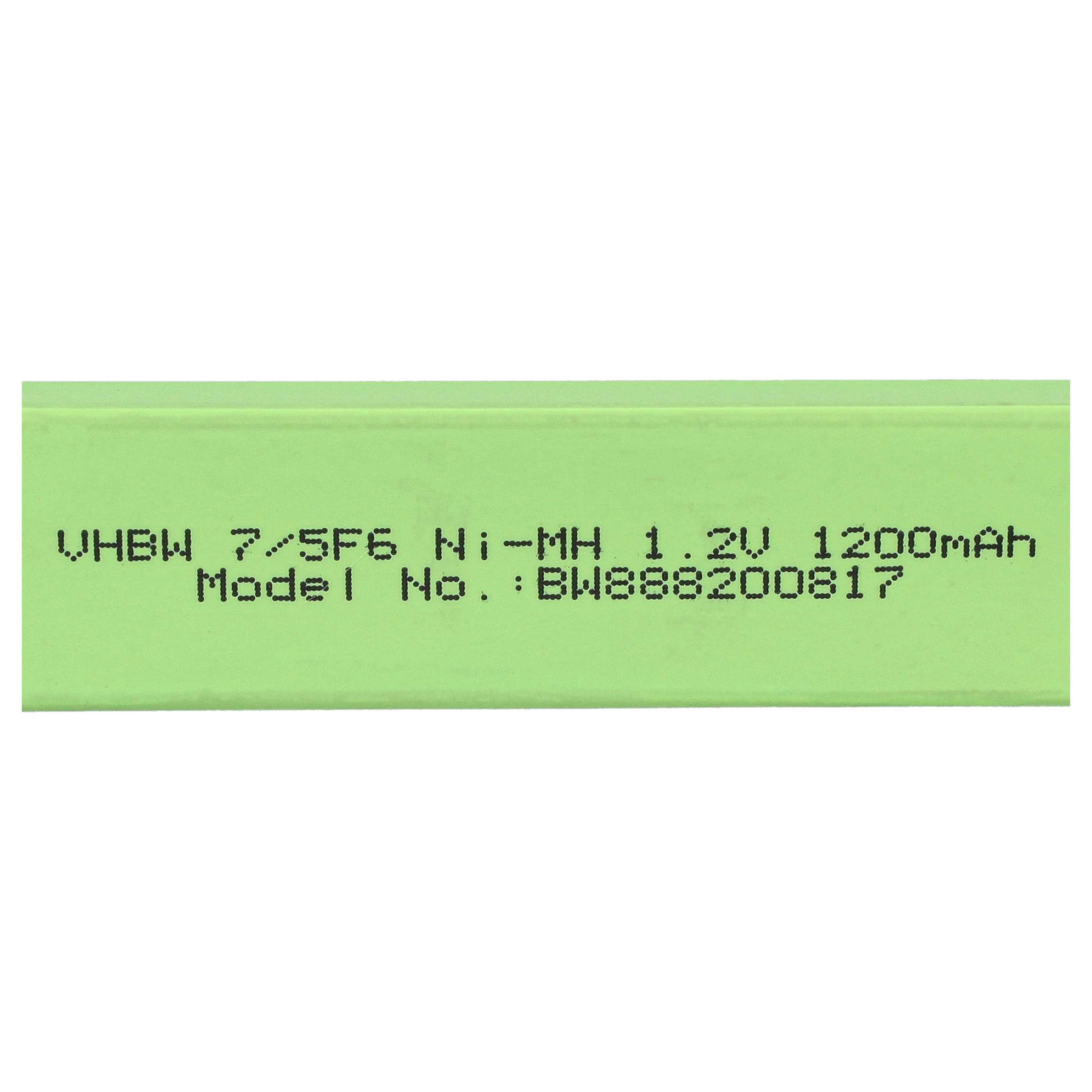CD Player Akkuzelle (10 Stück) als Ersatz für Aiwa MHB-901 für Philips 1100mAh, 1,2V, Akku 7/5F6, Button Top