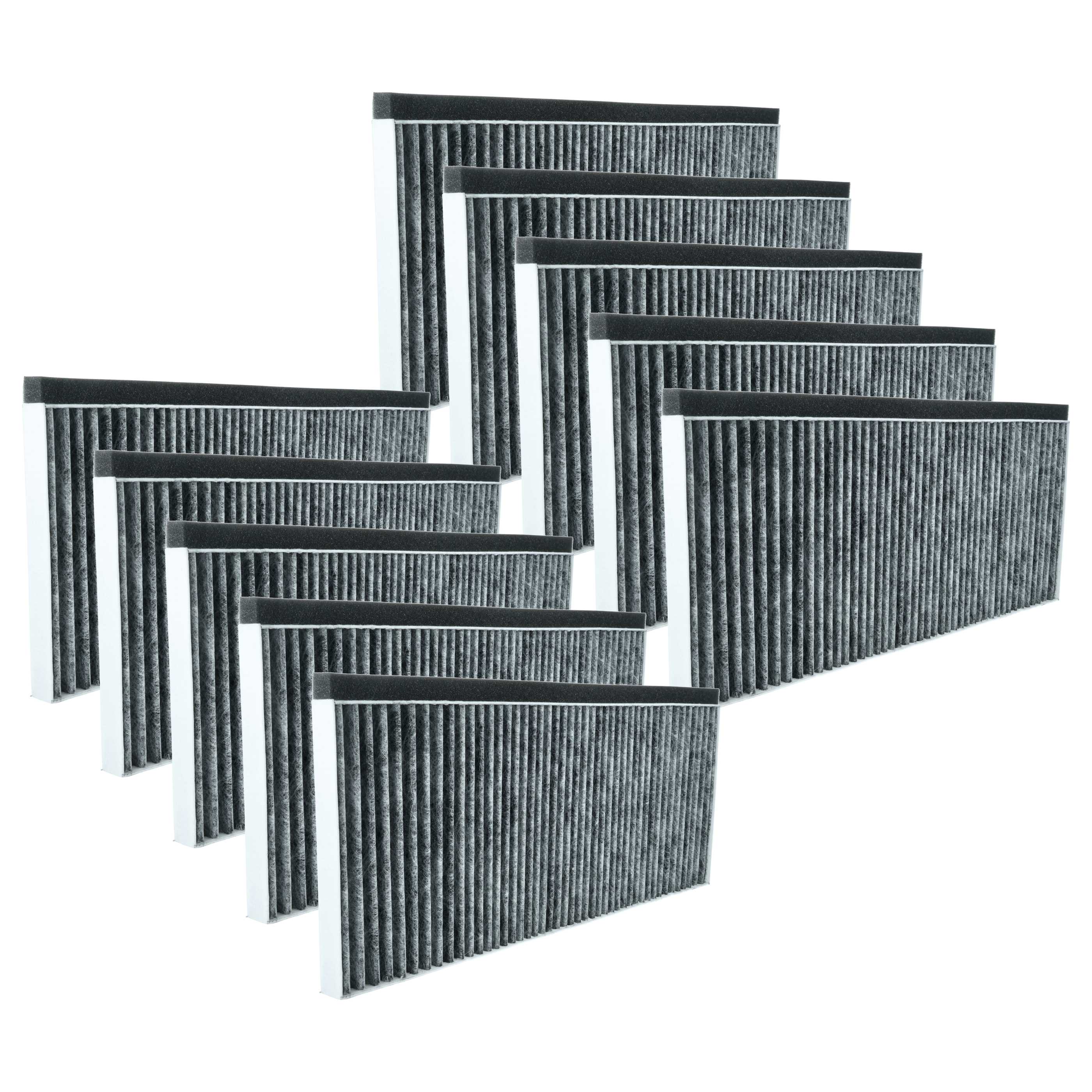 10x Filtres à charbon actif remplace Bosch 11025805, 9001028224, 11008080, 17006837 pour hotte Bosch