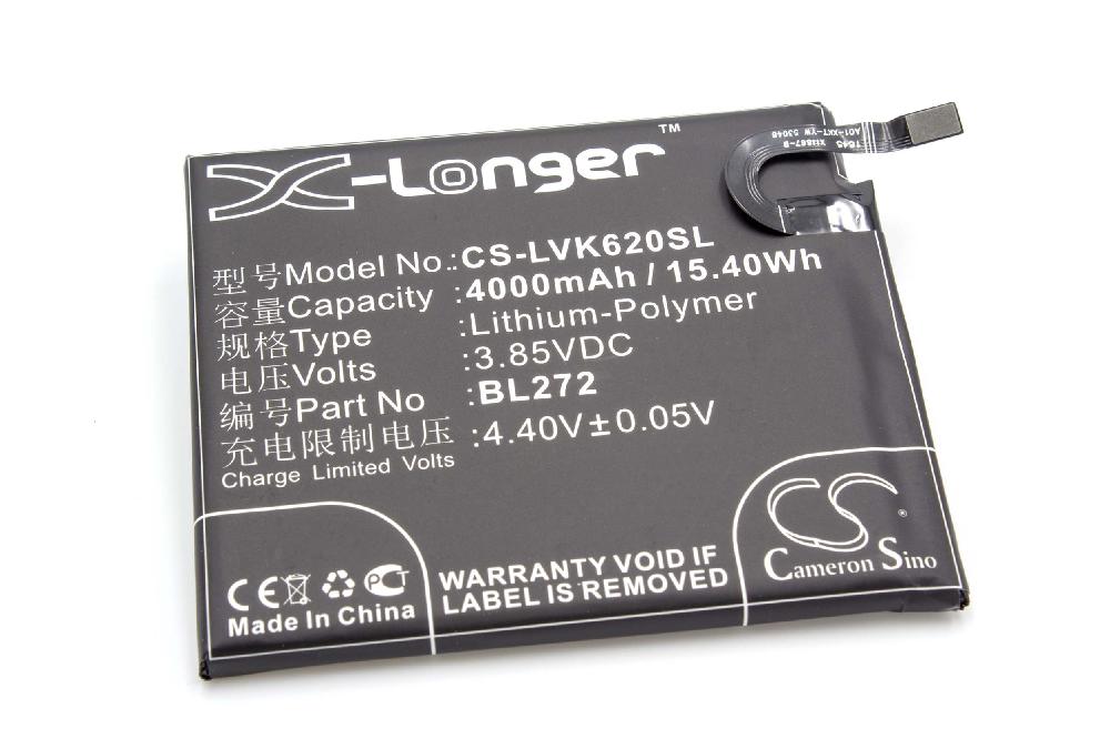 Akumulator do telefonu smartfona zamiennik Lenovo BL272, SB18C10605 - 4000 mAh 3,85 V LiPo