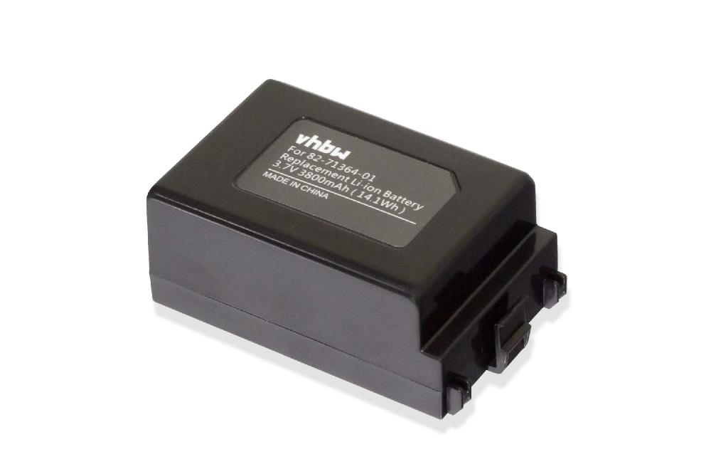 Batterie remplace Symbol 82-71363-02, 82-71364-01 pour scanner de code-barre - 3800mAh 3,7V Li-ion