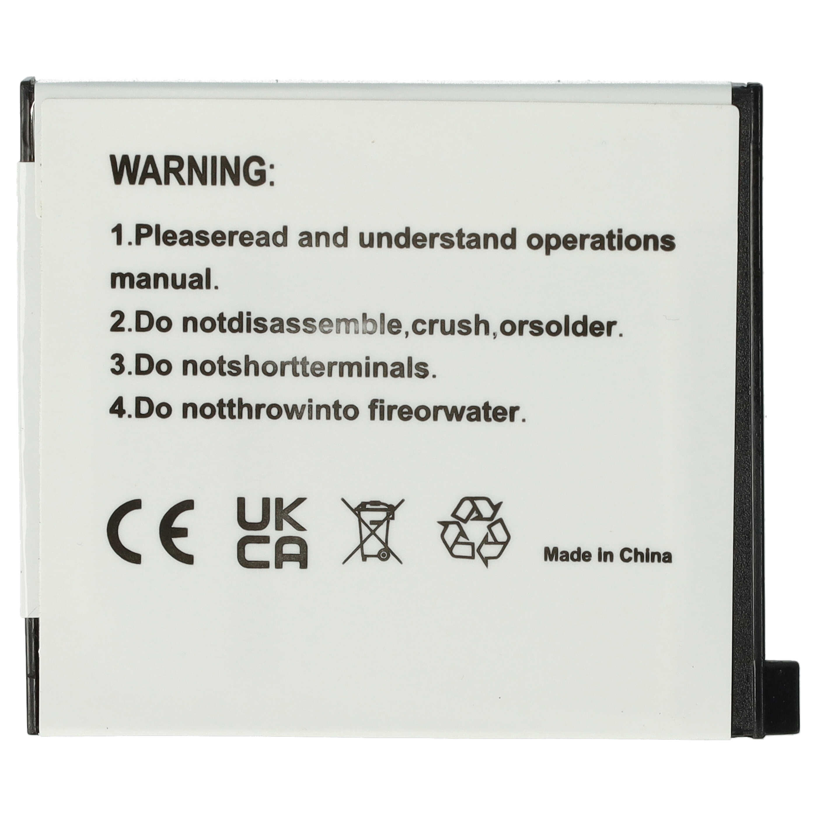 3x Battery replaces Casio NP-60 - 550mAh, 3.6V, Li-Ion