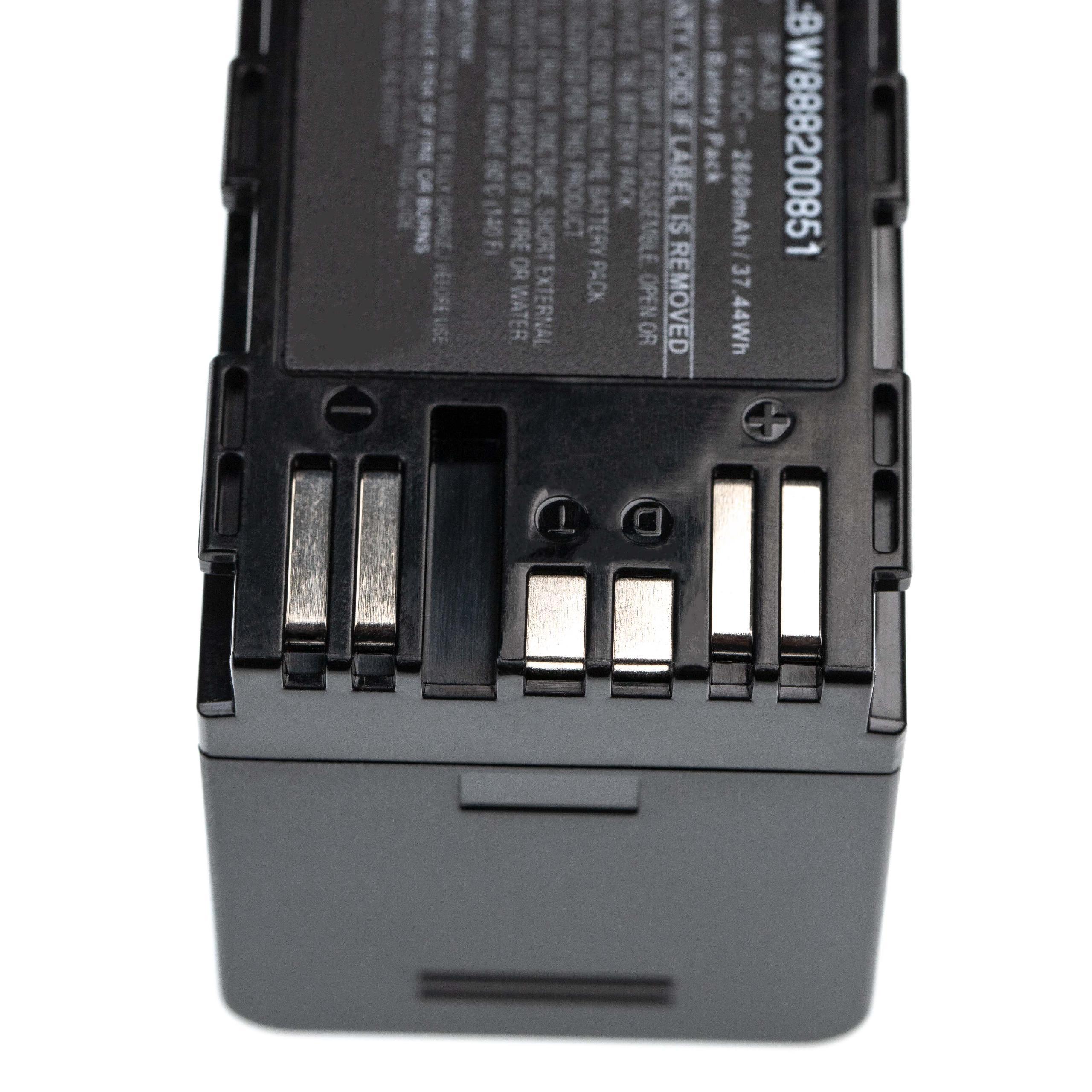 Batteria per videocamera sostituisce Canon BP-A30 Canon - 2600mAh 14,4V Li-Ion con infochip
