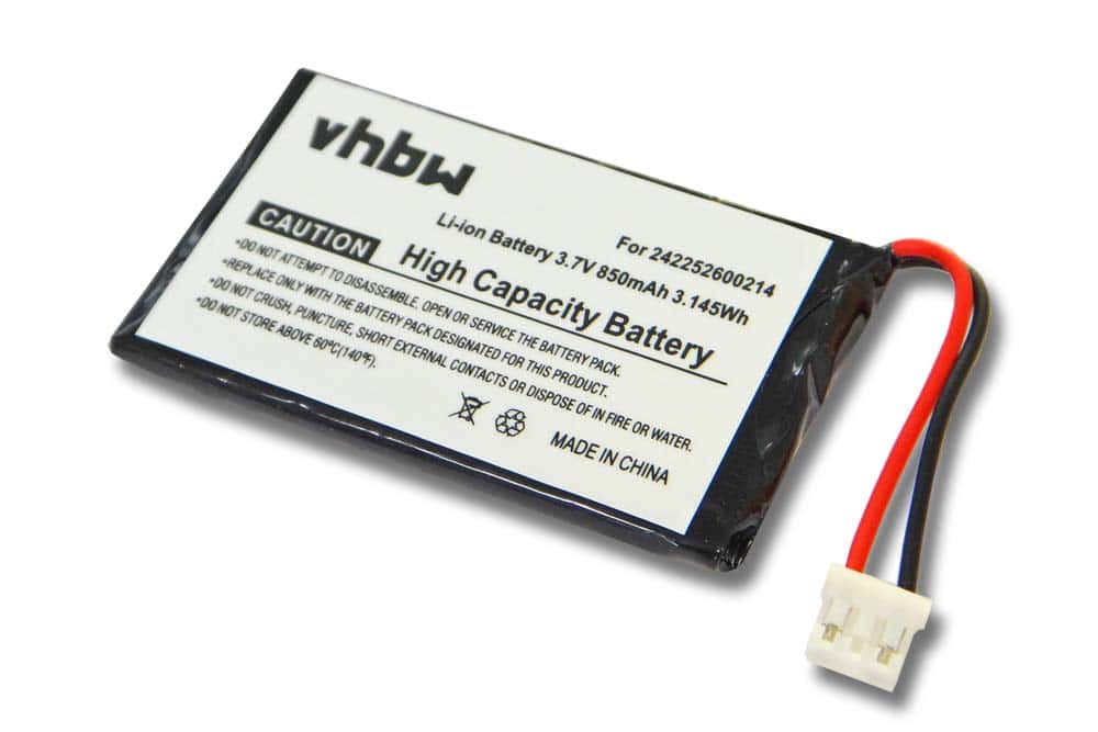 Batterie remplace Philips 242252600214 pour télécommande - 850mAh 3,7V Li-ion