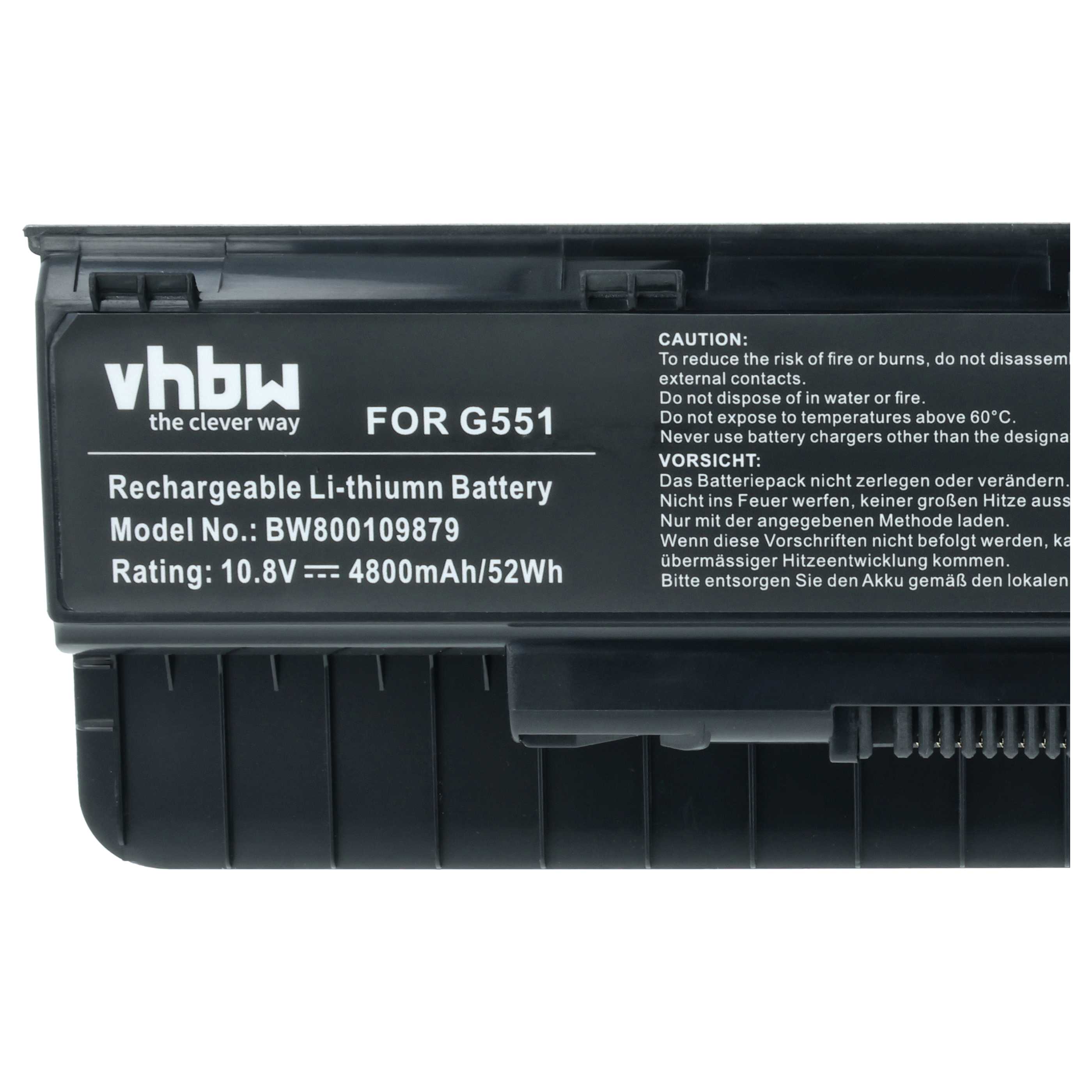 Akumulator do laptopa zamiennik Asus A32N14O5, A32LI9H, 0B110-00300000 - 4800 mAh 10,8 V Li-Ion, czarny