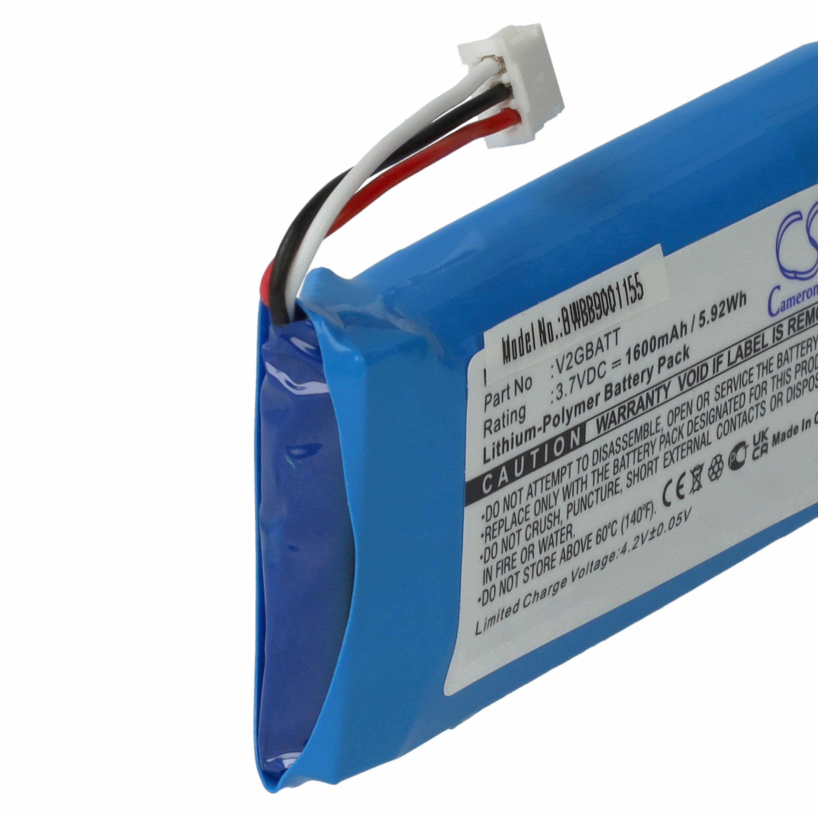 Hundehalsband-Akku als Ersatz für Sportdog V2GBATT - 1600mAh 3,7V Li-Polymer