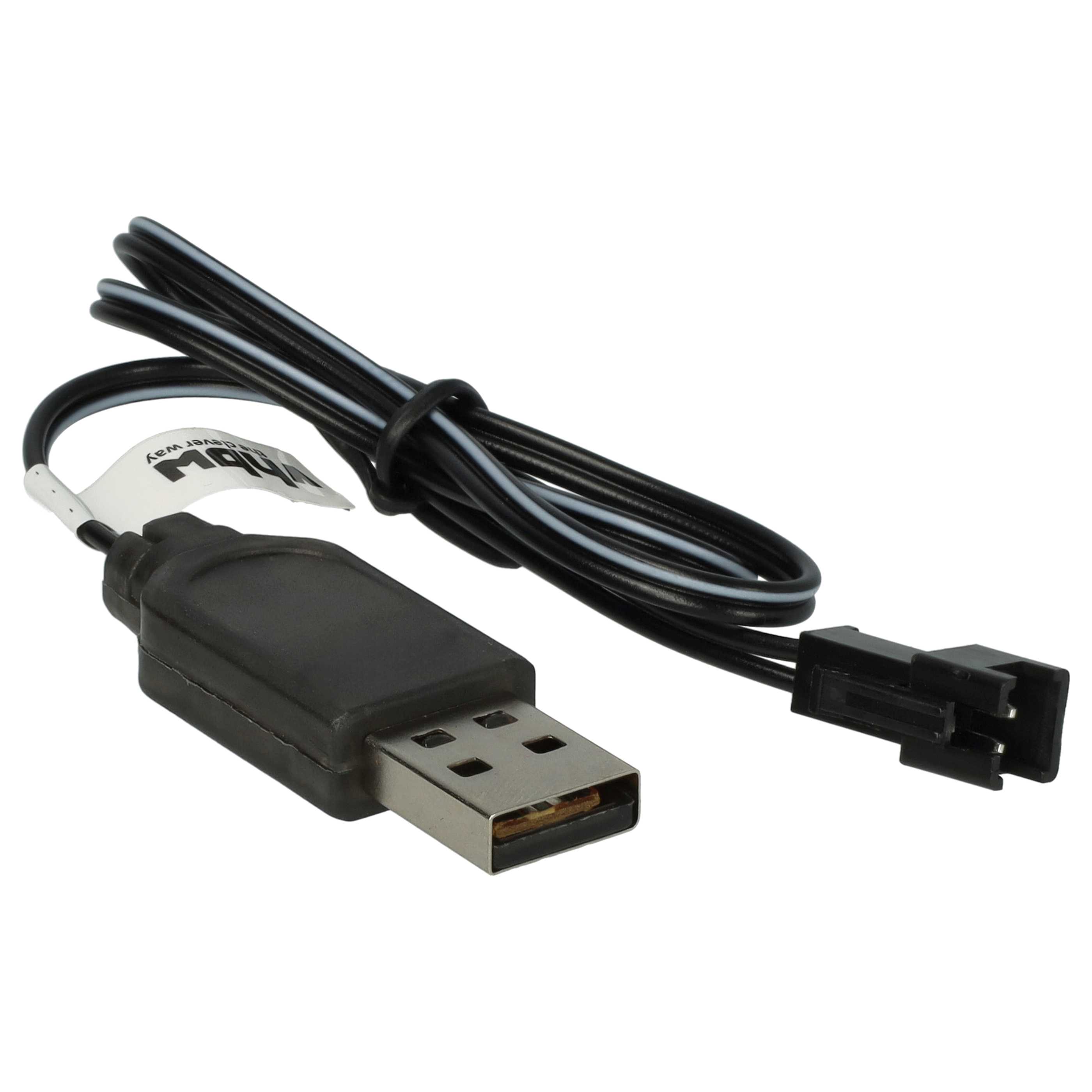 USB Charging Cable suitable for RC Batteries with SM-2P Connector, RC Model Making Battery Packs - 60 cm 3.6 V