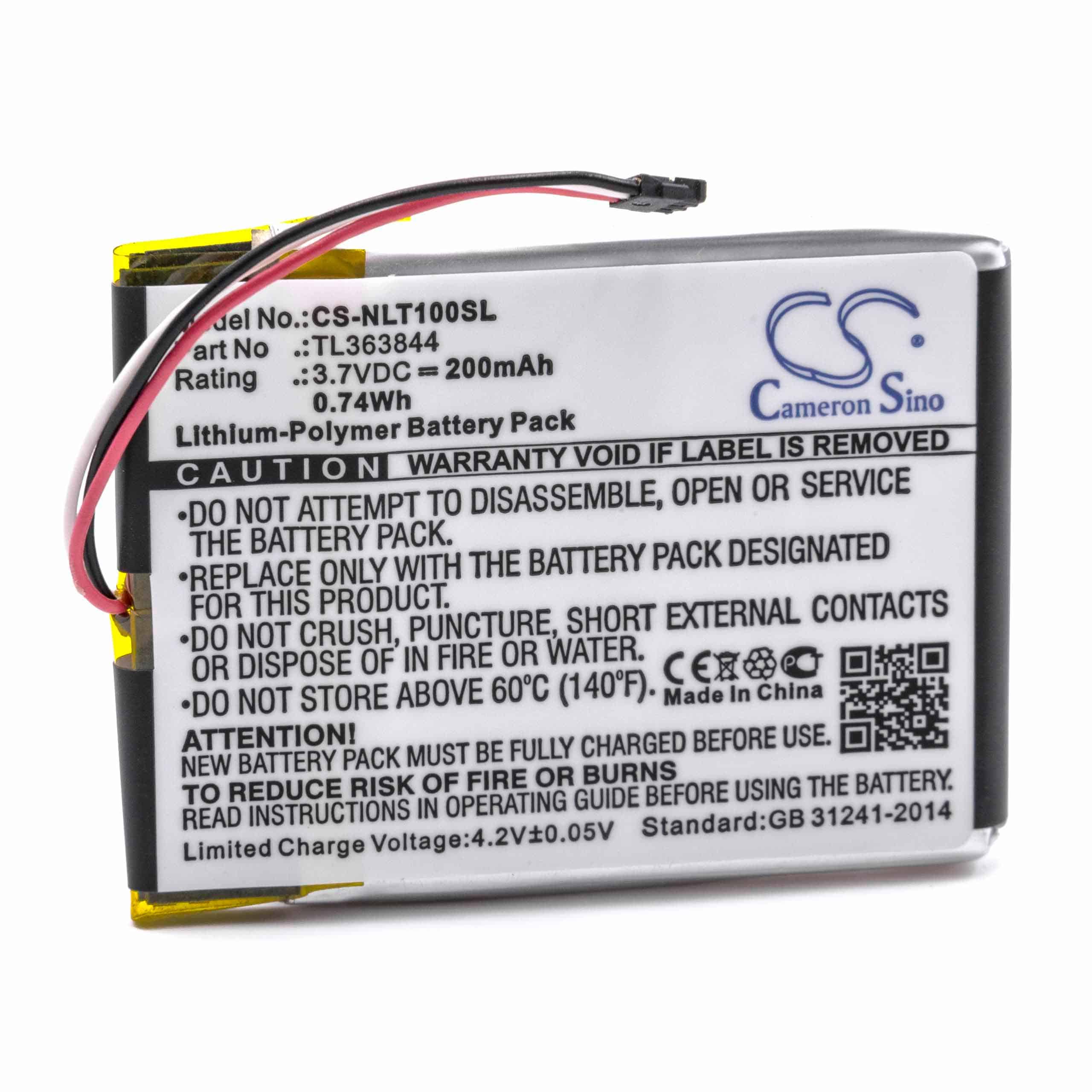 Thermostat Battery Replacement for Nest TL363844 - 200mAh 3.7V Li-polymer