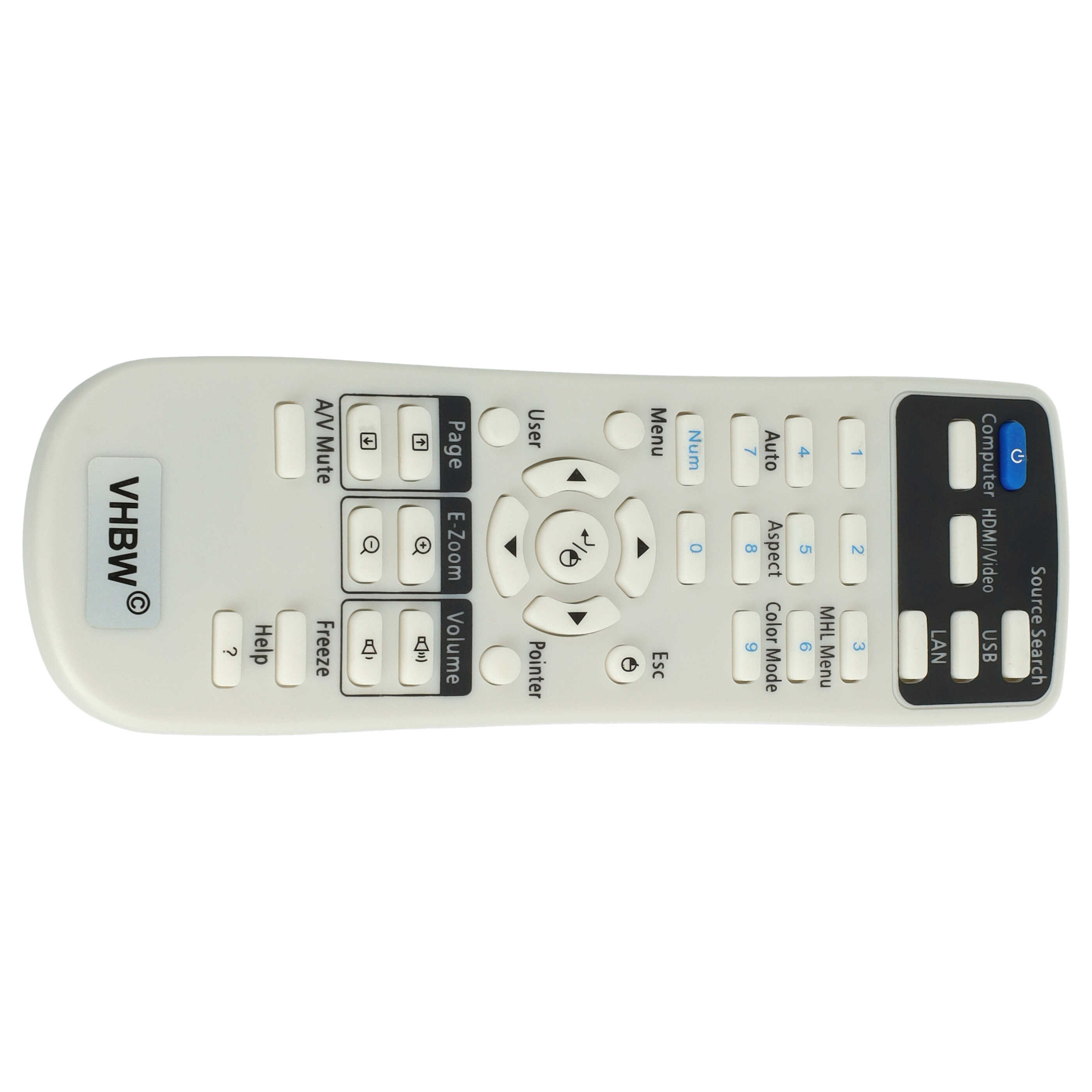 Remote Control replaces Epson 164880600, 156606 for Epson Projector