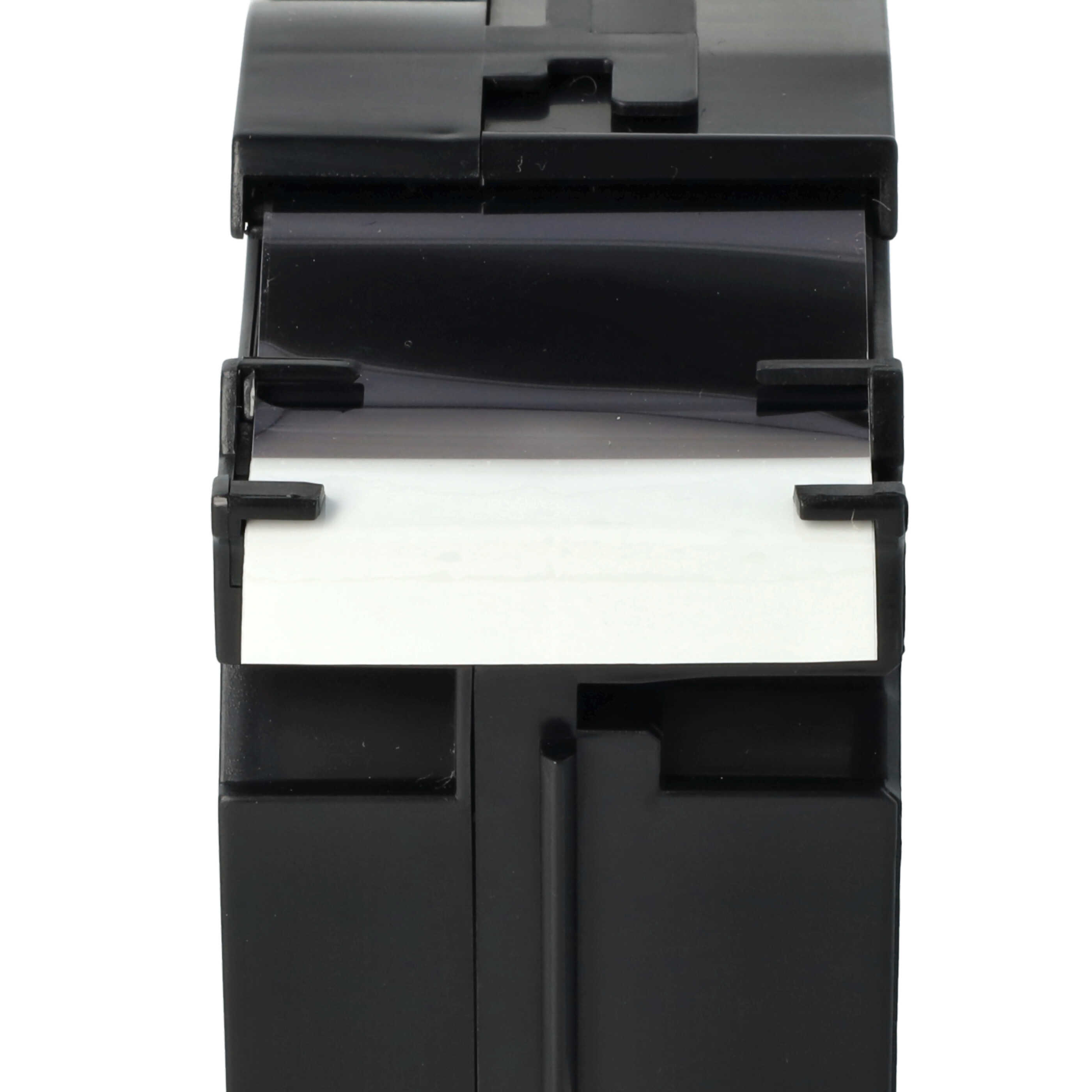 10x Schriftband als Ersatz für Brother TZ-261, TZE-261 - 36mm Schwarz auf Weiß
