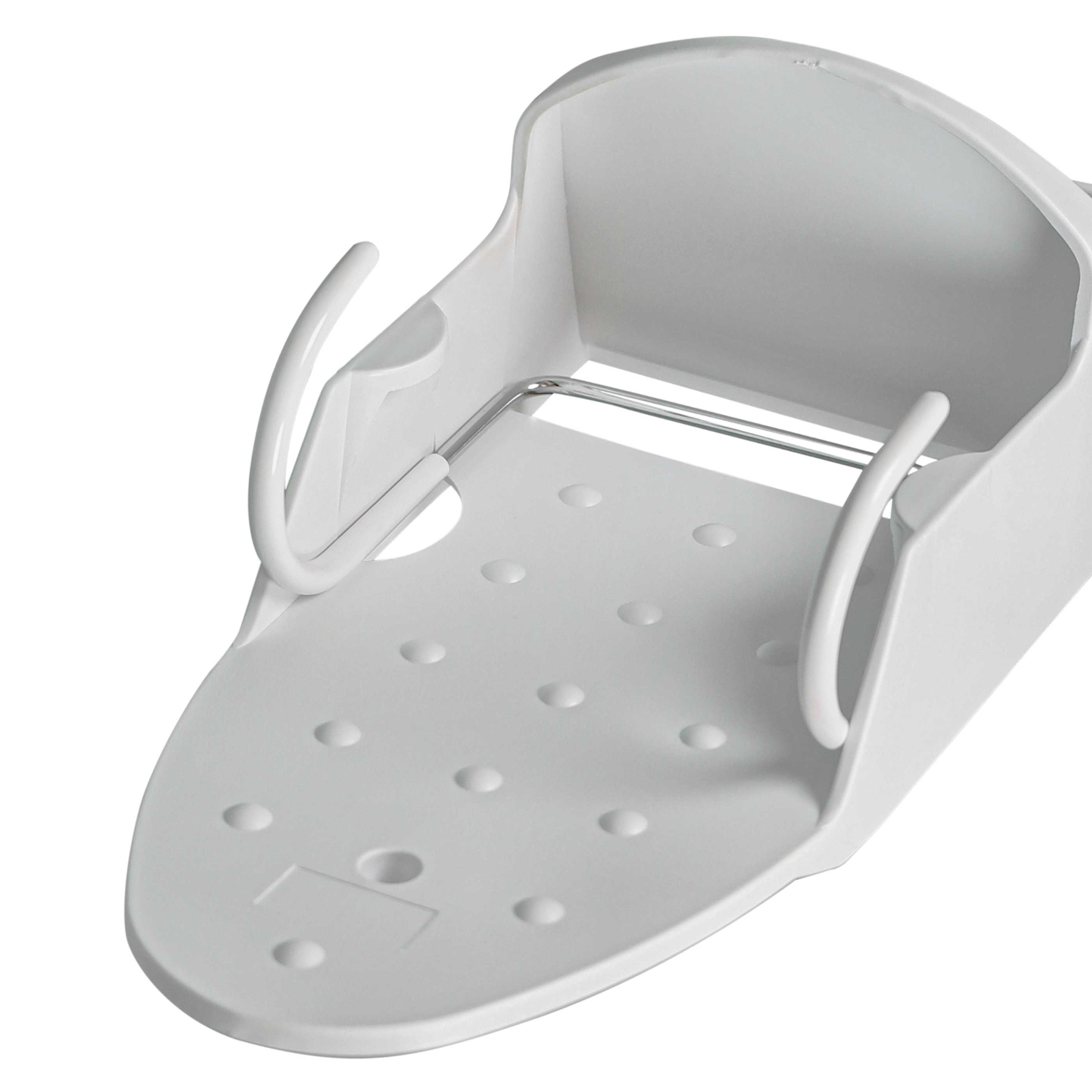 Supporto da parete per ferro e asse da stiro - 11,5 x 22,5 x 9 cm, bianco