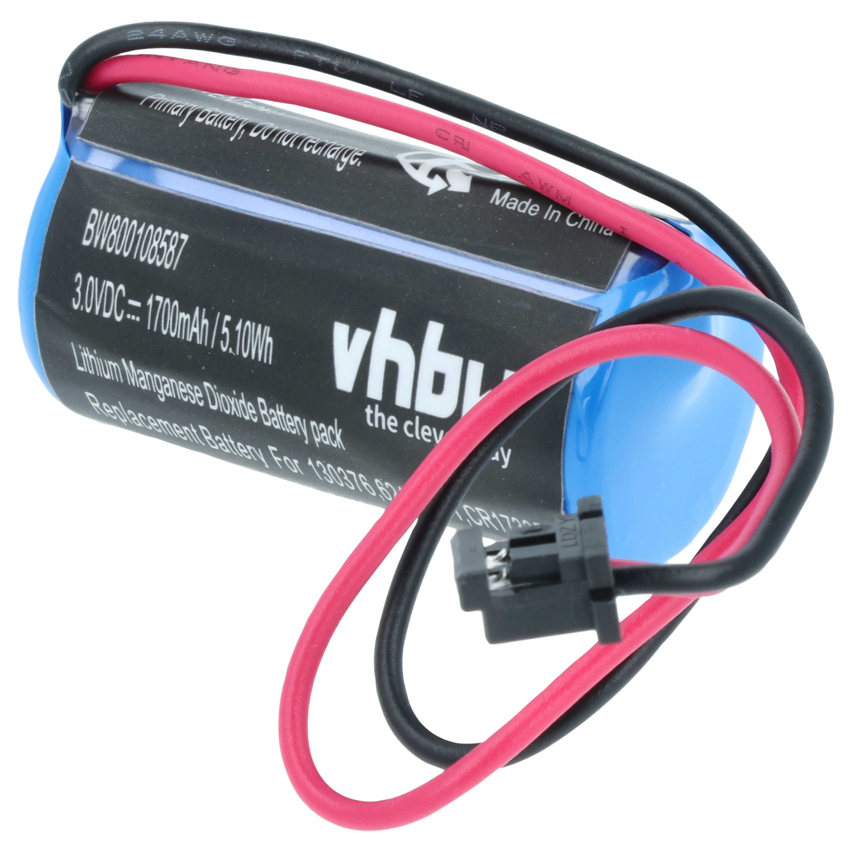Industrial Controller 5x Battery replaces Mitsubishi 624-1831, BKO-C10811H03, 130376 - 1700mAh 3V Li-MnO2