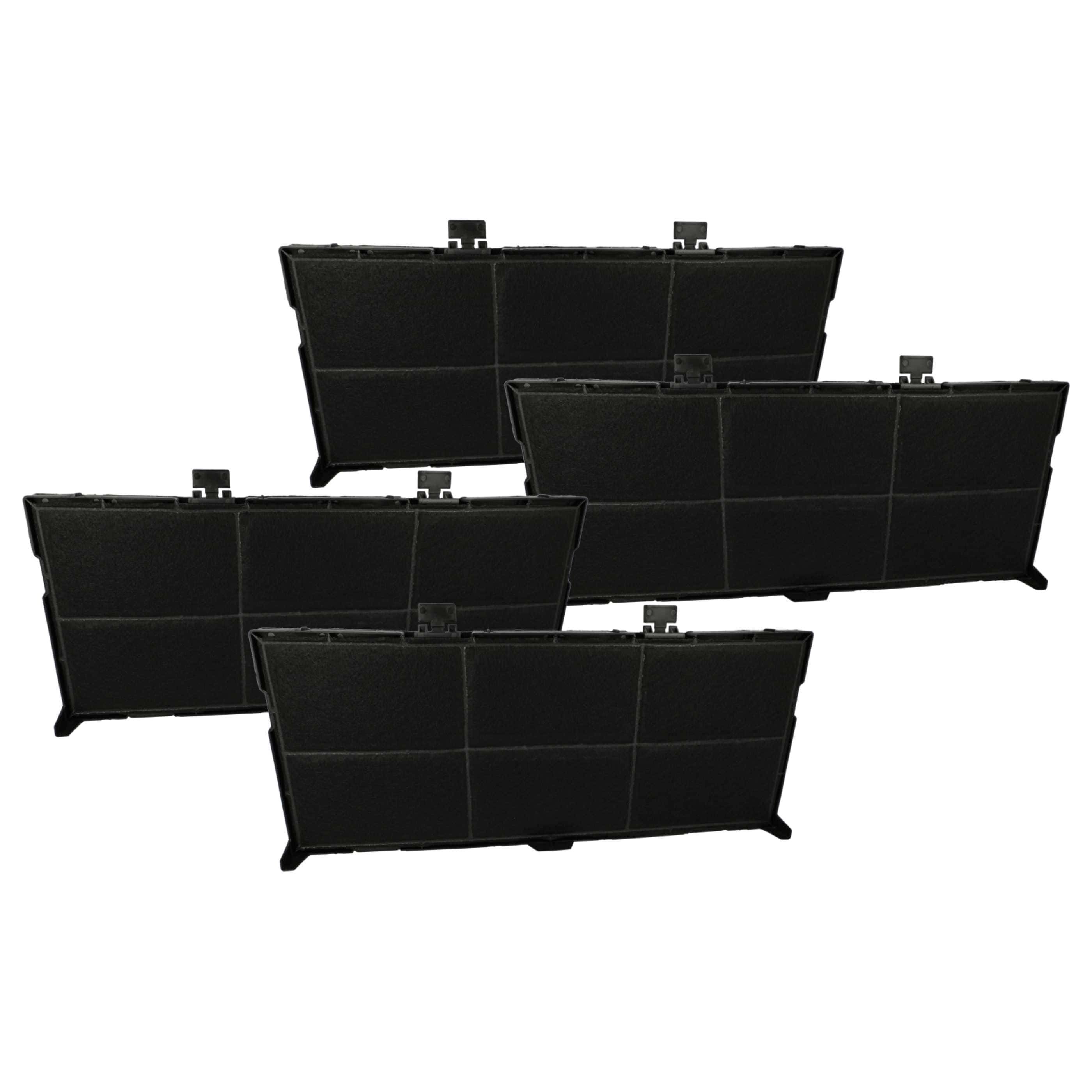 4x Filtres à charbon actif remplace Bosch AS-AZKF1255, 8720094255699, 11025806, 11008216 pour hotte Bosch