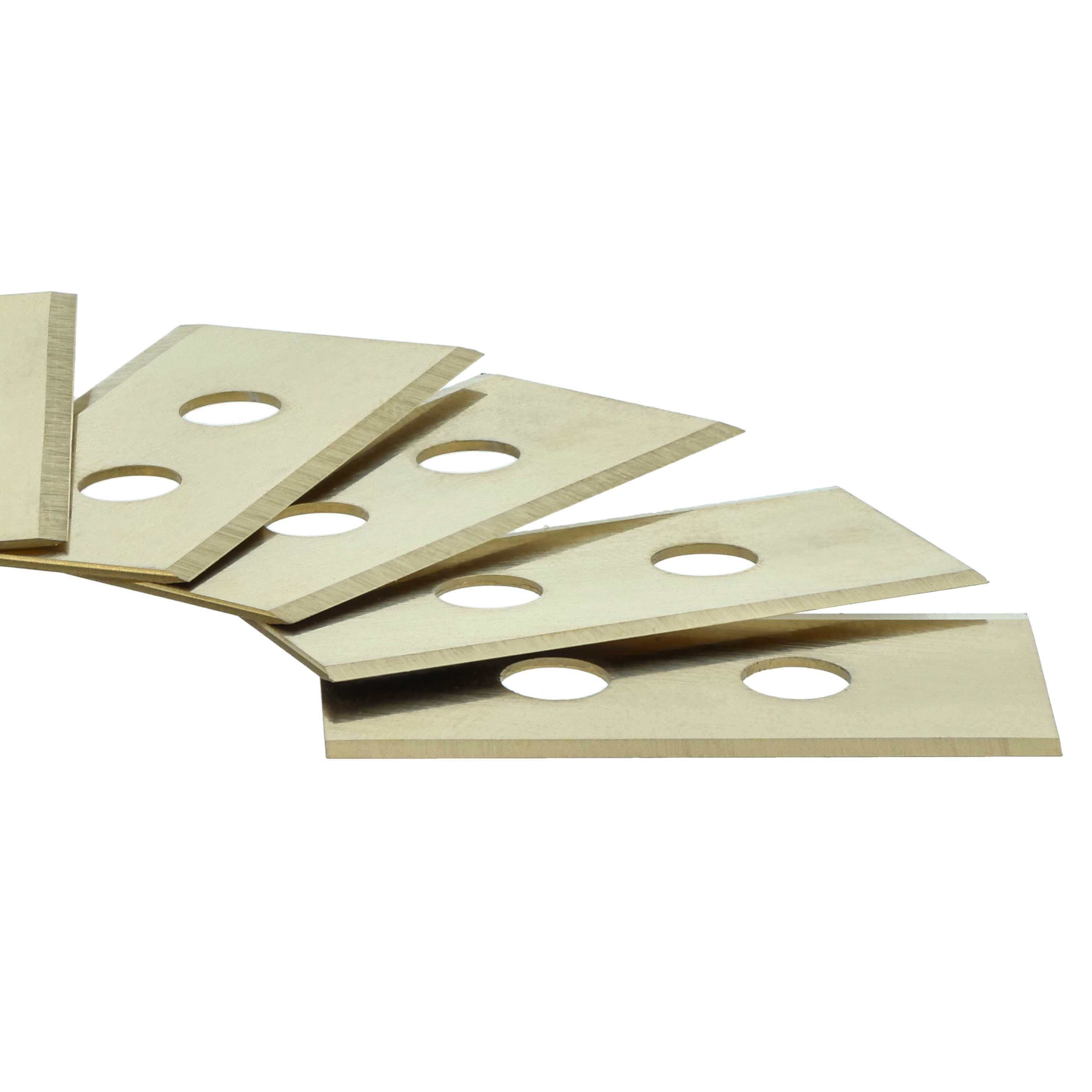 24x Lama per tagliaerba Mammotion LUBA - oro / argento, acciaio (rivestito in titanio)
