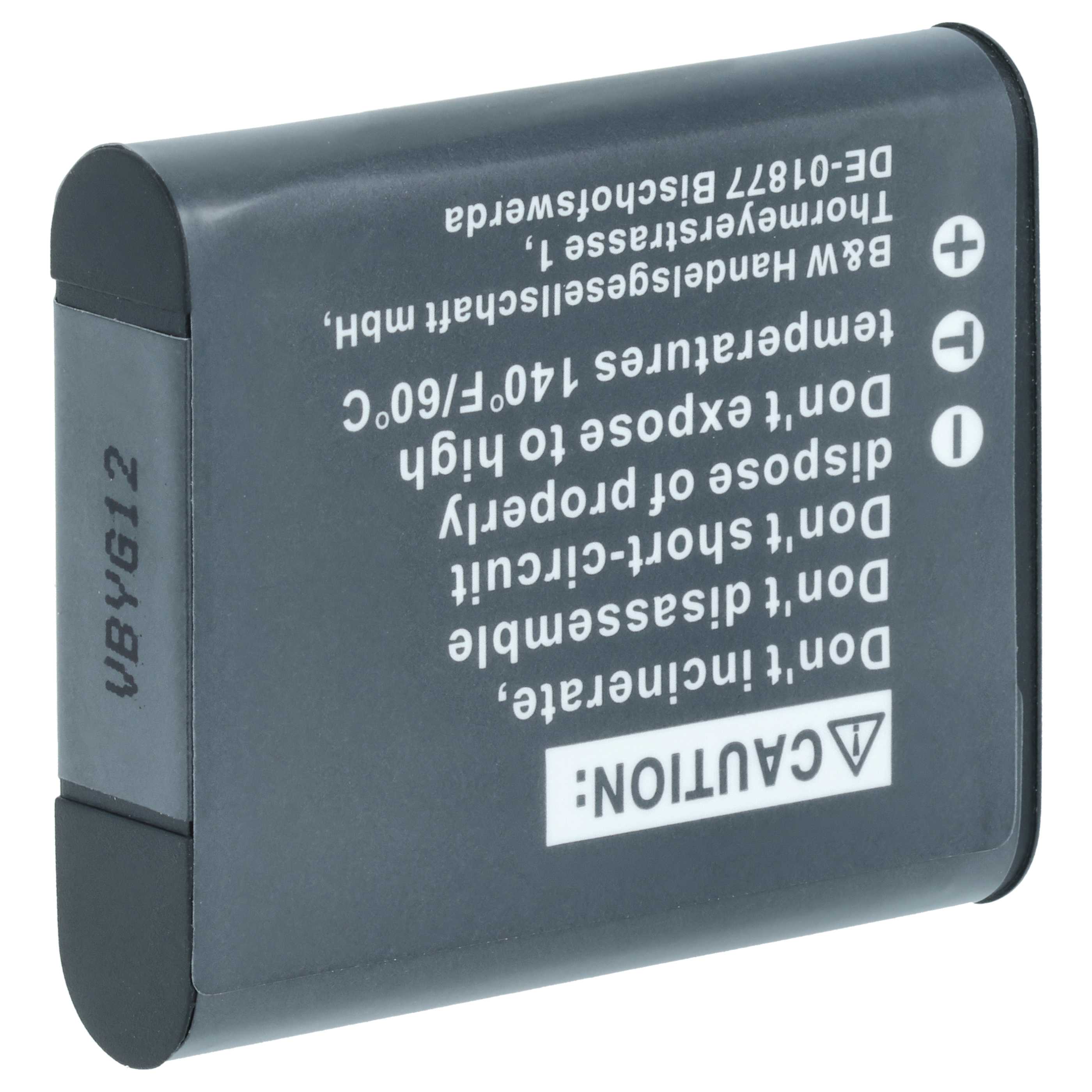 3x Battery replaces Olympus Li-92B, Li-90B - 900mAh, 3.6V, Li-Ion