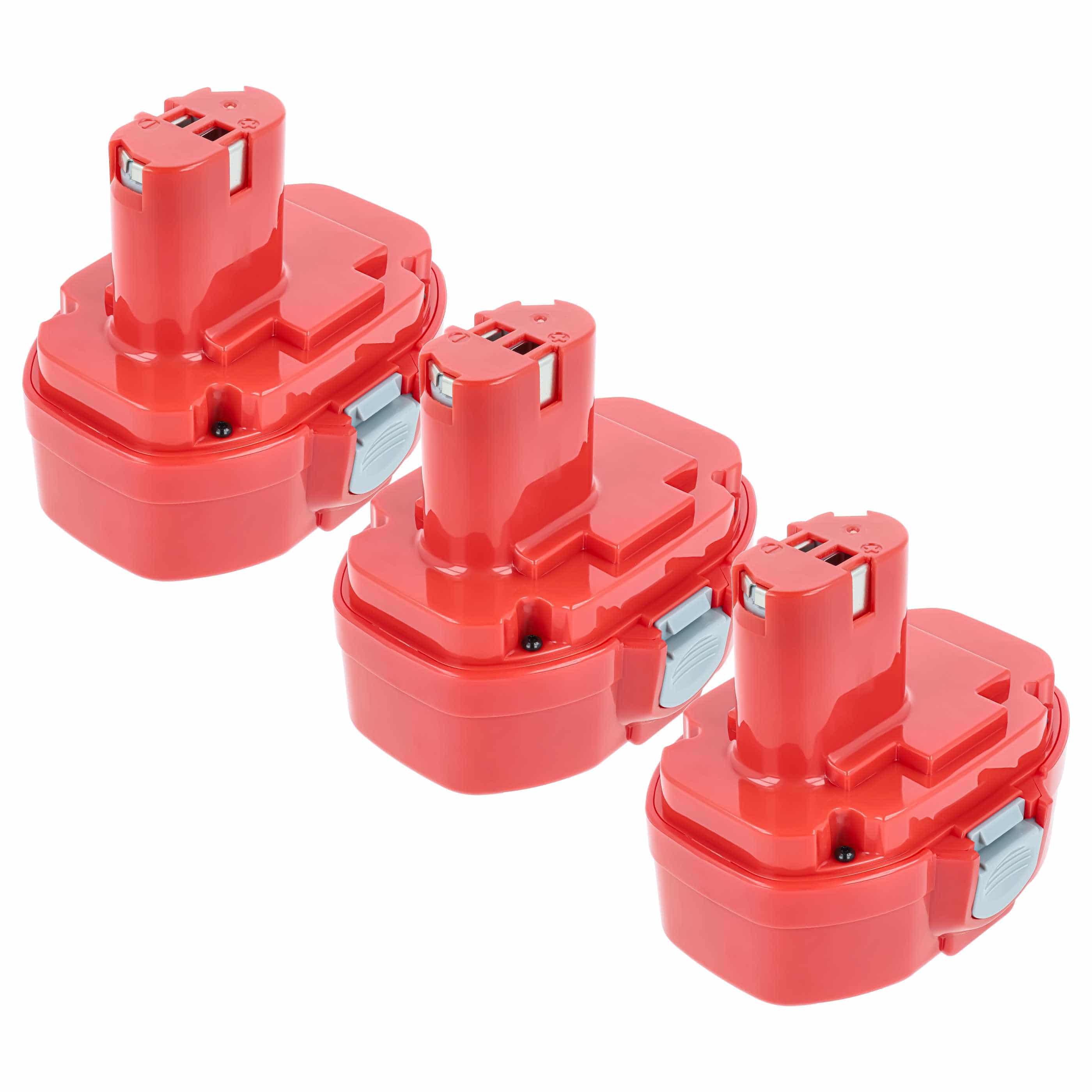 3x Battery replaces Makita 1835, 1822, 1833, 1834, 1823, 1835F Electric Power Tool - 3000 mAh, 18 V, NiMH