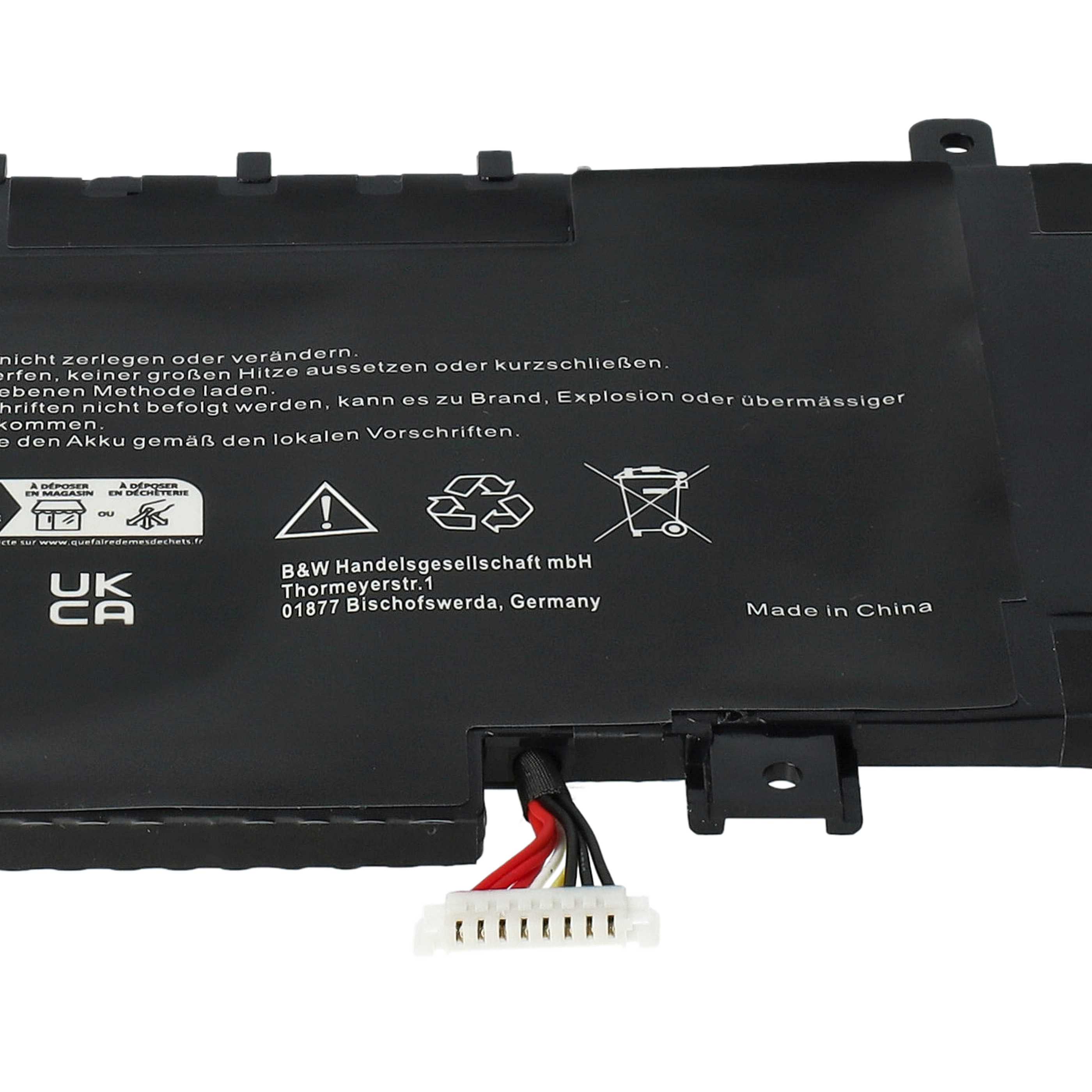 Notebook-Akku als Ersatz für Asus 0B200-03420200, C31N1841 - 3400mAh 11,55V Li-Polymer