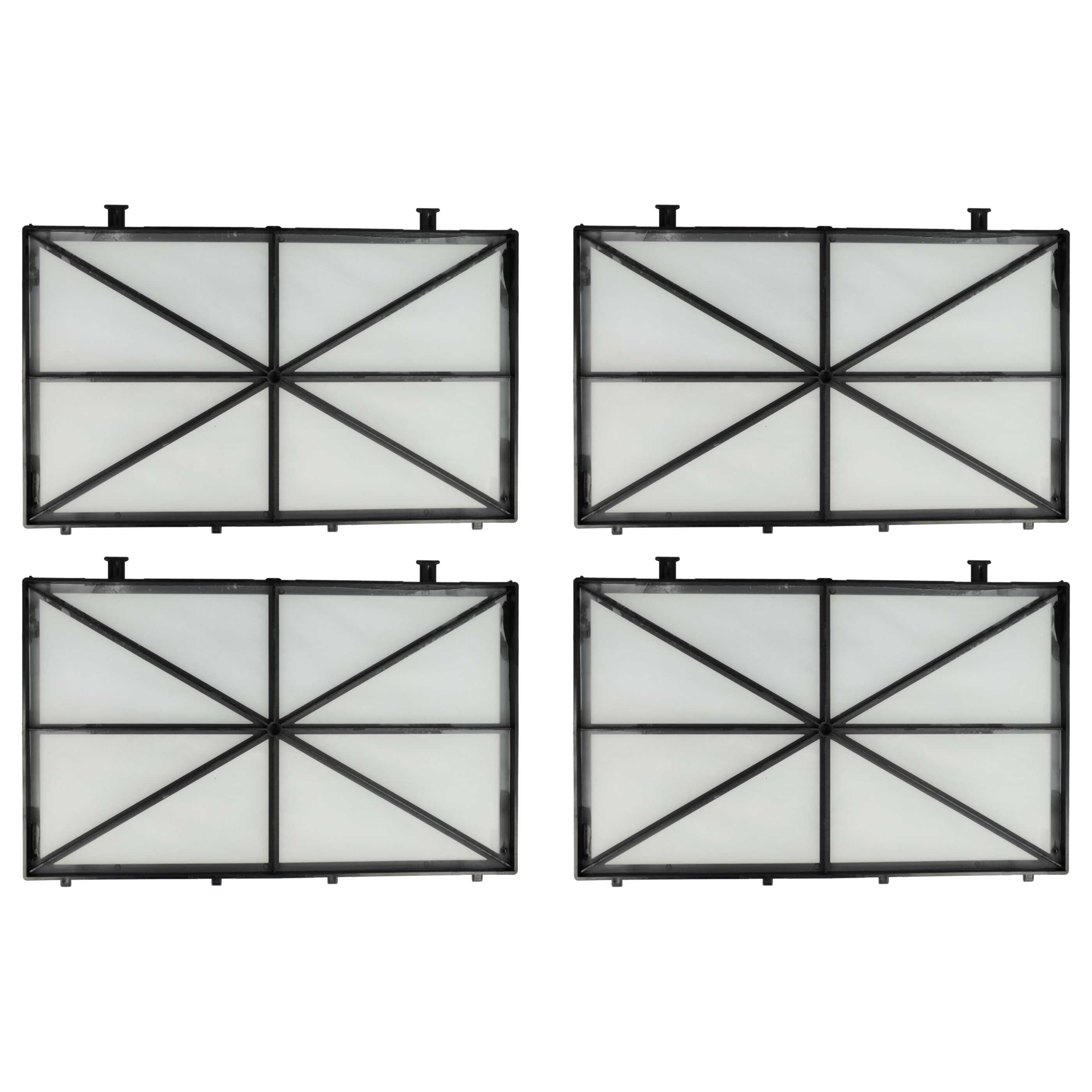 4x Filter replaces Dolphin 9991433 R4 Pool Vacuum Cleaner - Fine Filter 26.5 x 17.5 x 5.4 cm