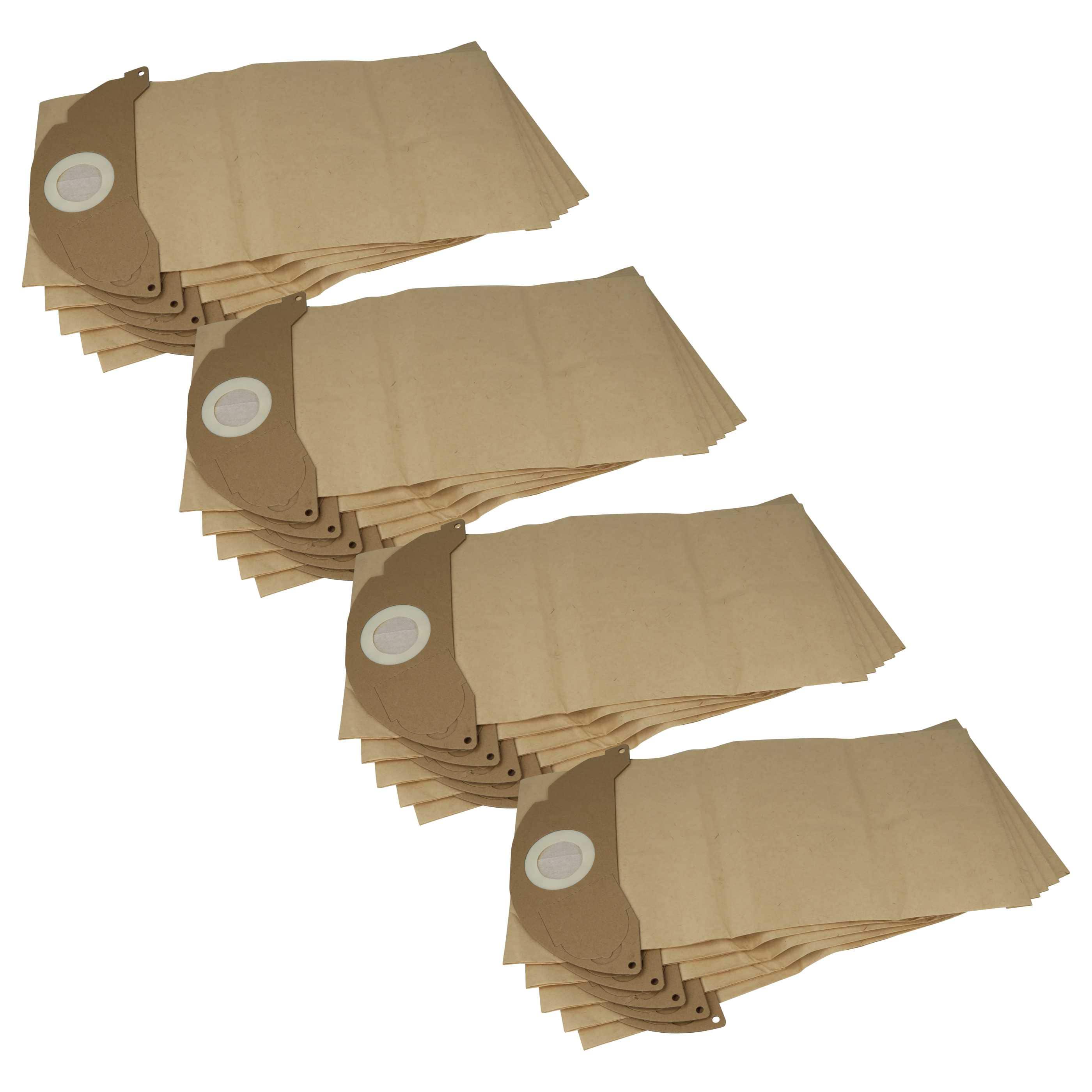 20x Sac remplace Kärcher 4002667015317, 6.904-143.0, KFI 252 pour aspirateur Kärcher - papier