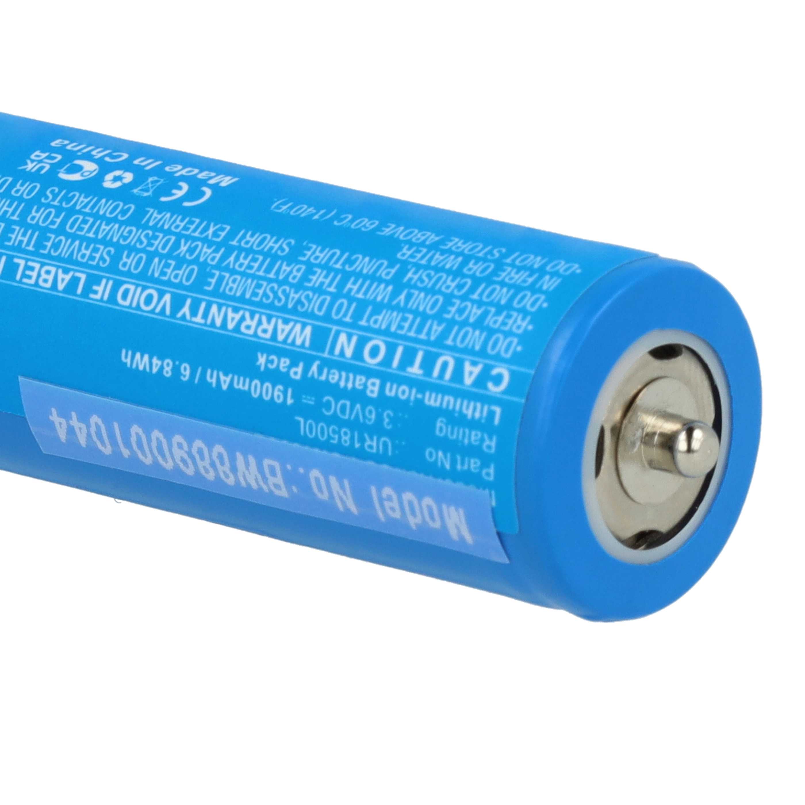 2x Batteria sostituisce Braun 67030924, 6703925, 3018765, 67030925, 67030625, 7030924 - 1900mAh 3,6V Li-Ion