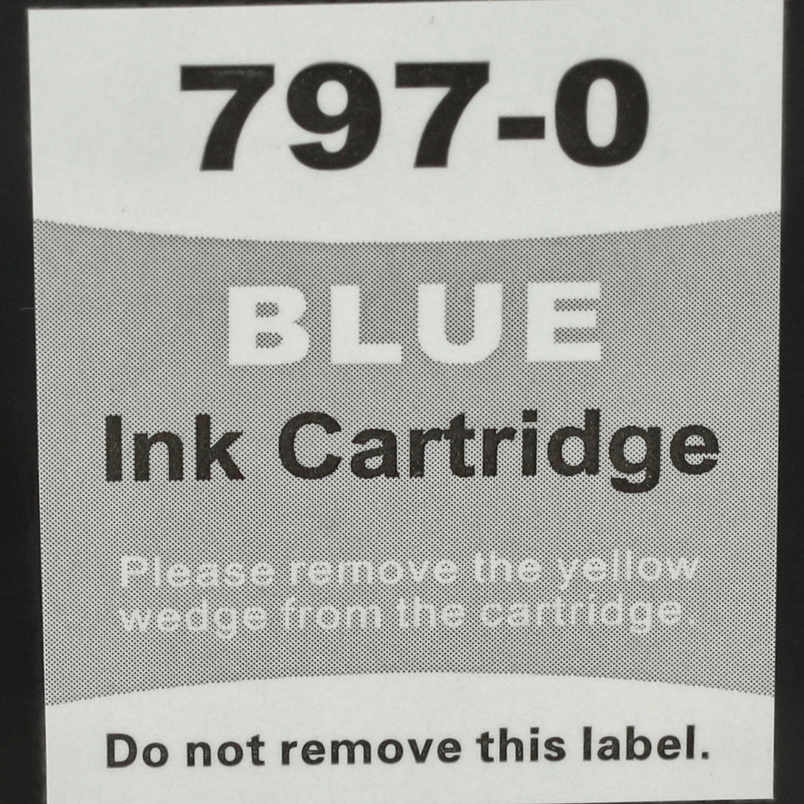 Ink Cartridge as Exchange for 797-0 blau for Pitney Bowes Printer - Blue 25 ml + Chip