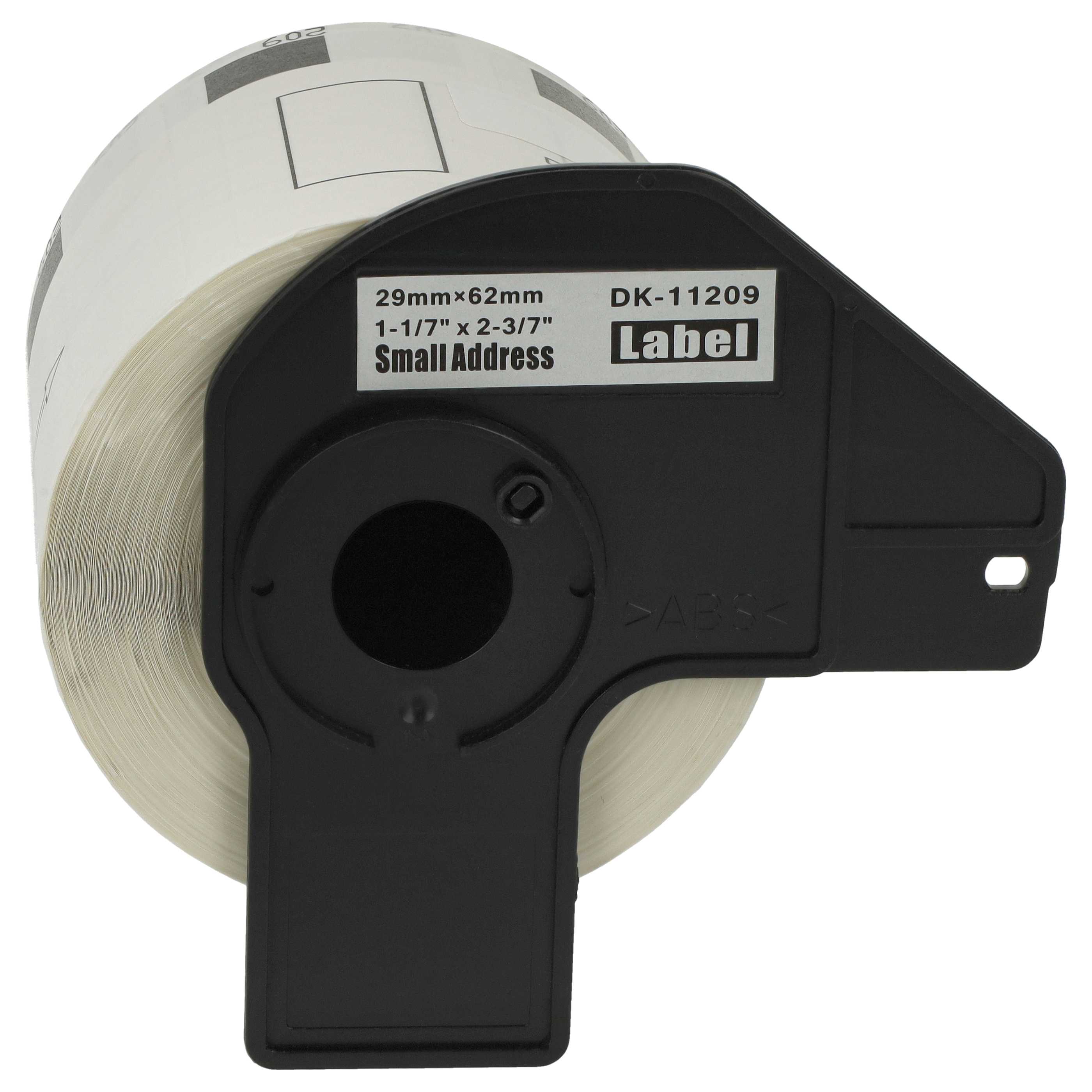 5x Label Roll replaces Brother DK-11209 Labeller - Premium 62 mm x 29 mm + Holder