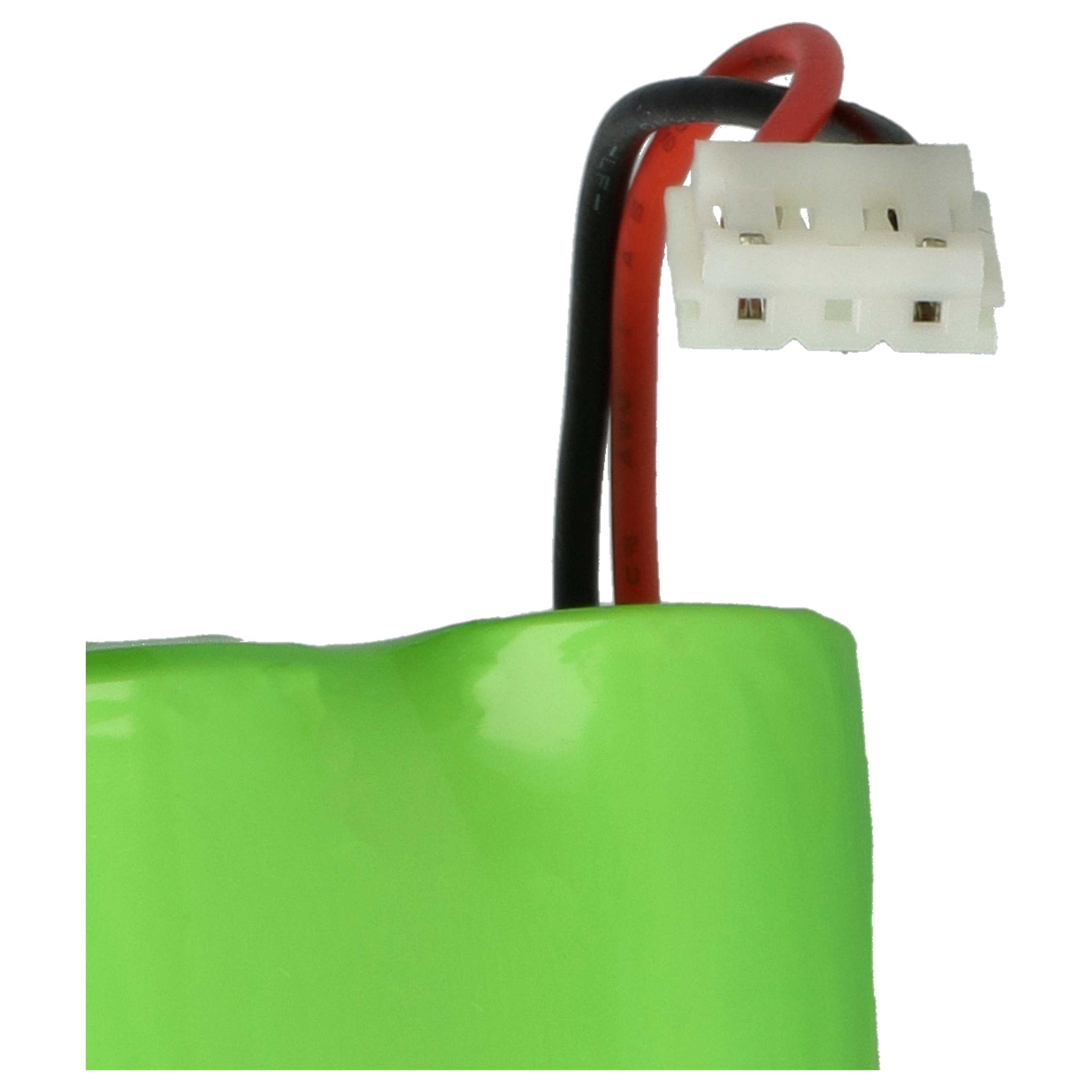 2x Batteries remplace ABM NIMHHT4820Q pour éclairage de secours ABM - 2000mAh 4,8V NiMH