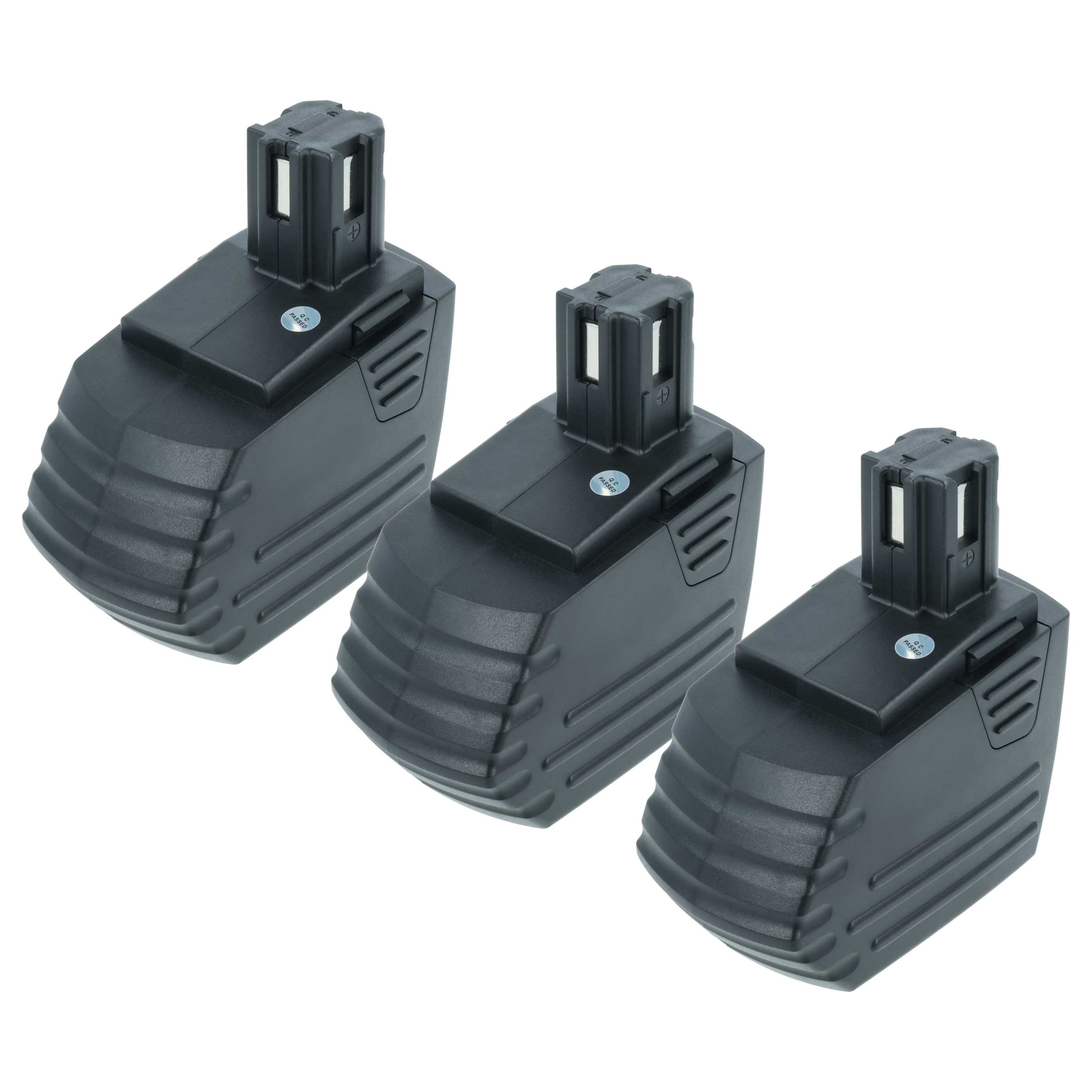 3x Battery replaces Hilti SFB150, SFB155, SFB150A, SFB151 Electric Power Tool - 3300 mAh, 15.6 V, NiMH