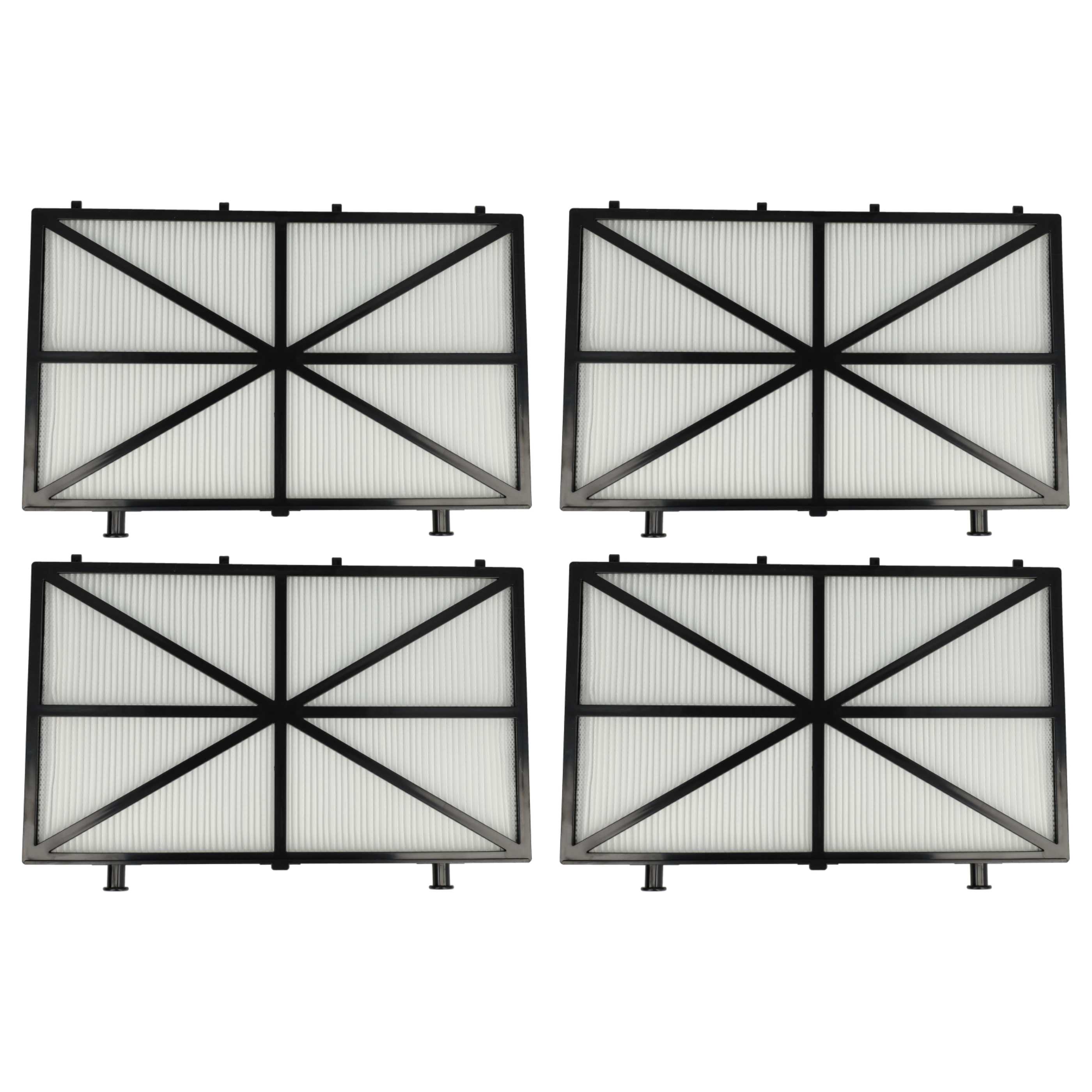 4x Filtre remplace Dolphin 9991432 R4 pour aspirateur de piscine -Microfiltre 26,5 x 18 x 5,6 cm, H11