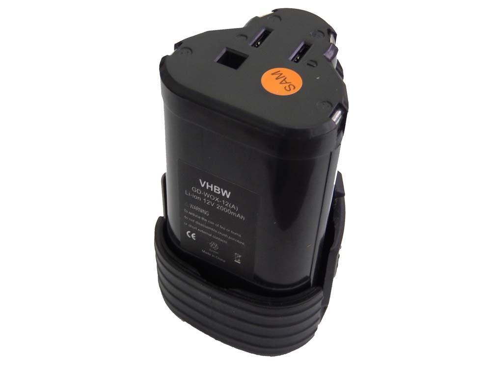 Batteria per attrezzo sostituisce Worx WA3503, WA3509, WA3505 - 2000 mAh, 12 V, Li-Ion