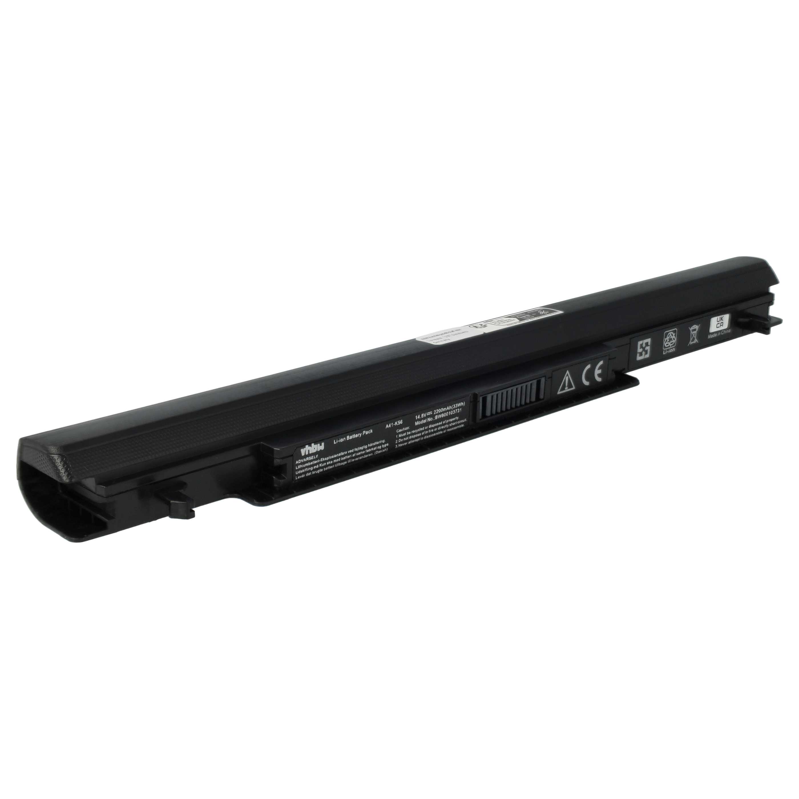 Batteria sostituisce Asus A31-K56, A41-K56, A32-K56, A42-K56 per notebook Asus - 2200mAh 14,8V Li-Ion nero