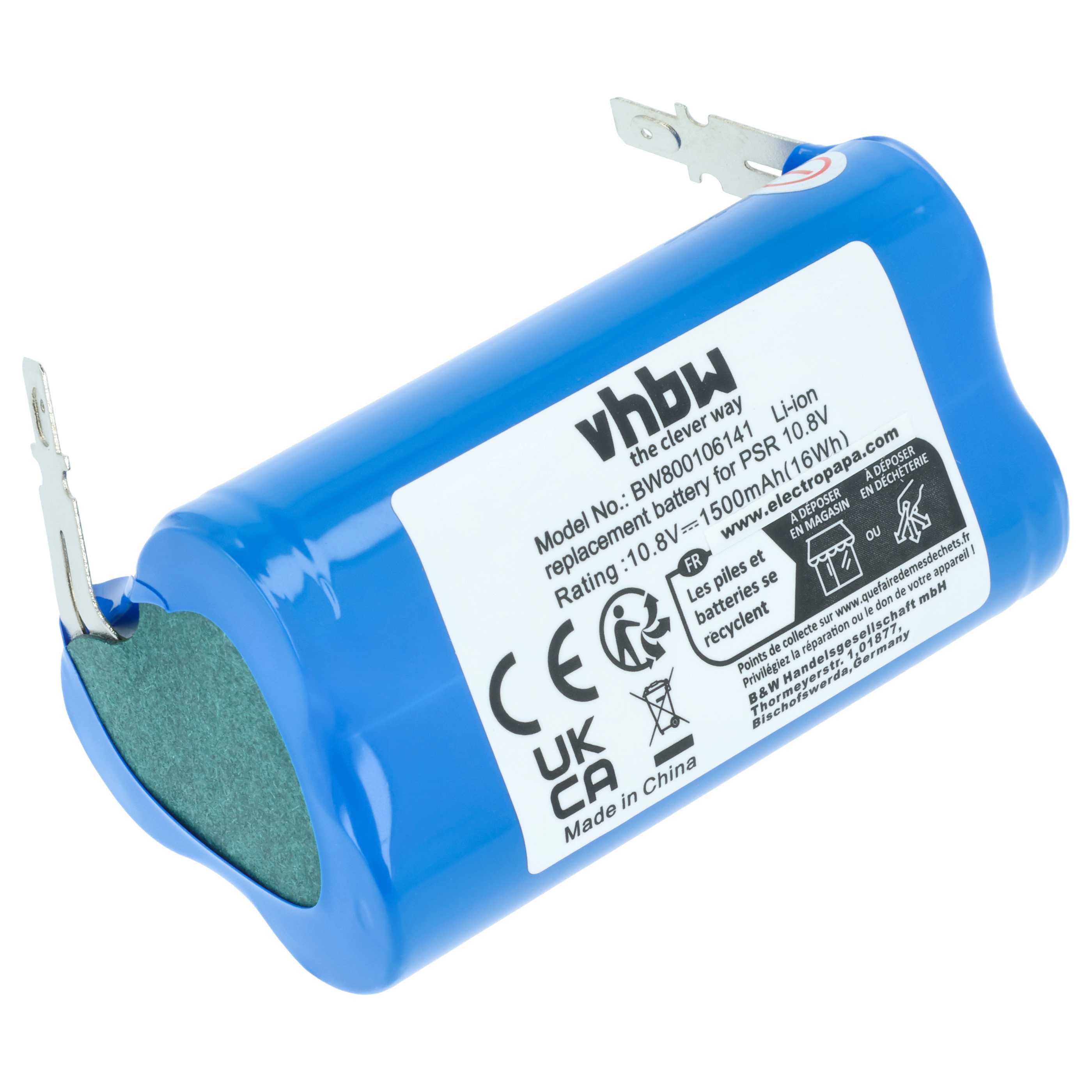 Battery replaces Bosch 2 607 336 863, 2 607 336 864, KEO Electric Power Tool - 1500 mAh, 10.8 V, Li-Ion