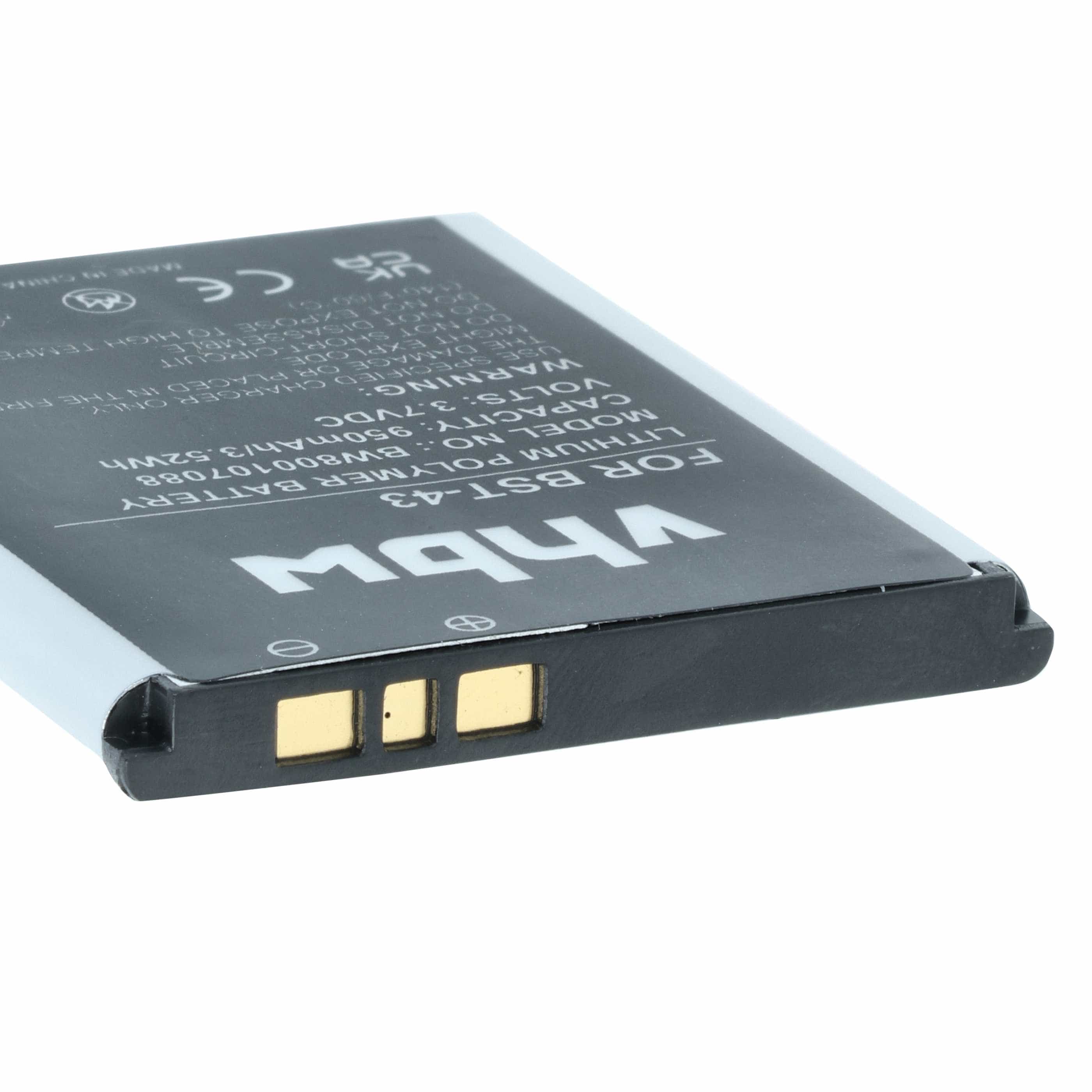 Akumulator do telefonu smartfona zamiennik Sony-Ericsson BST-43 - 950 mAh 3,7 V Li-Ion