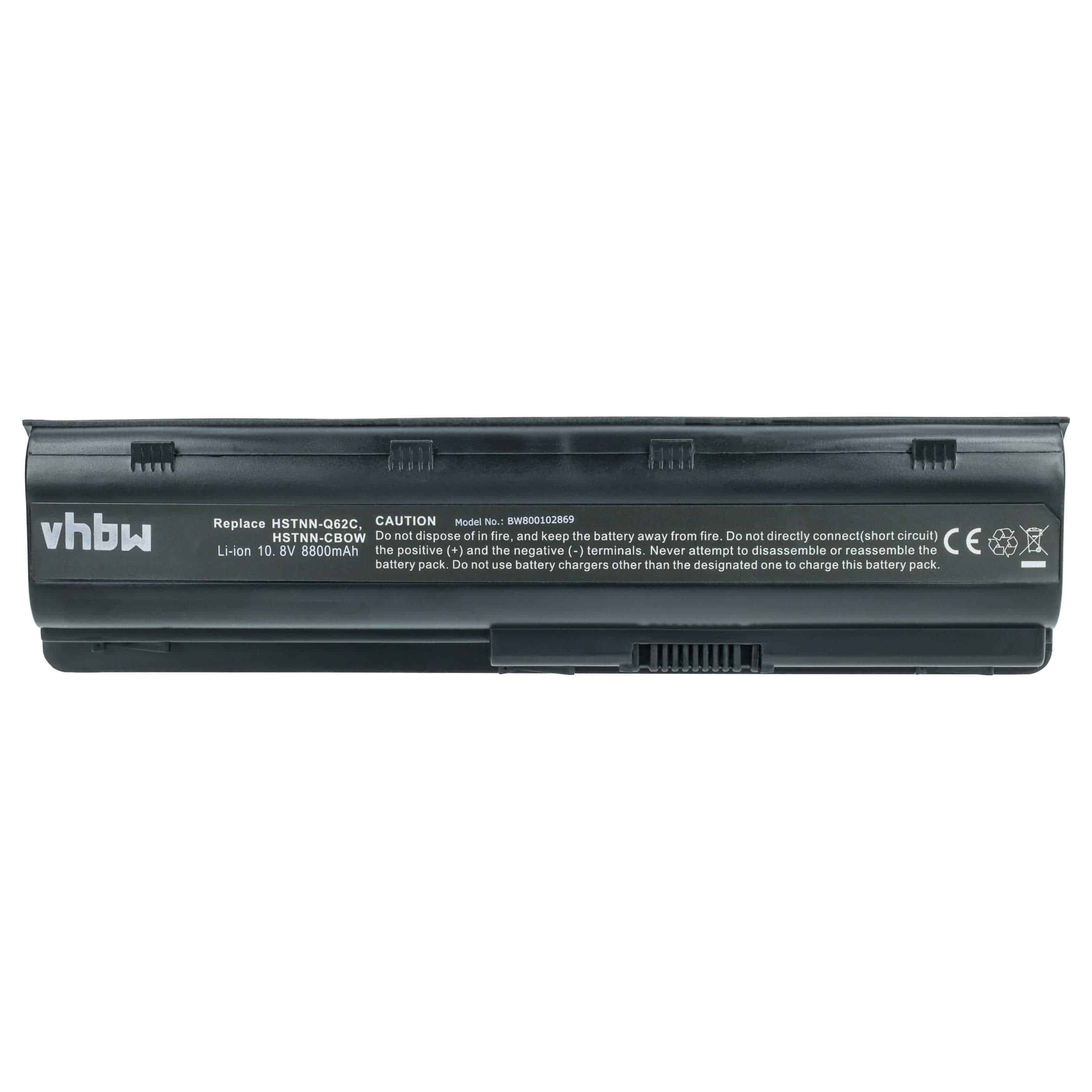 Batteria sostituisce HP 586006-321, 586007-541, 586006-361 per notebook - 8800mAh 10,8V Li-Ion nero