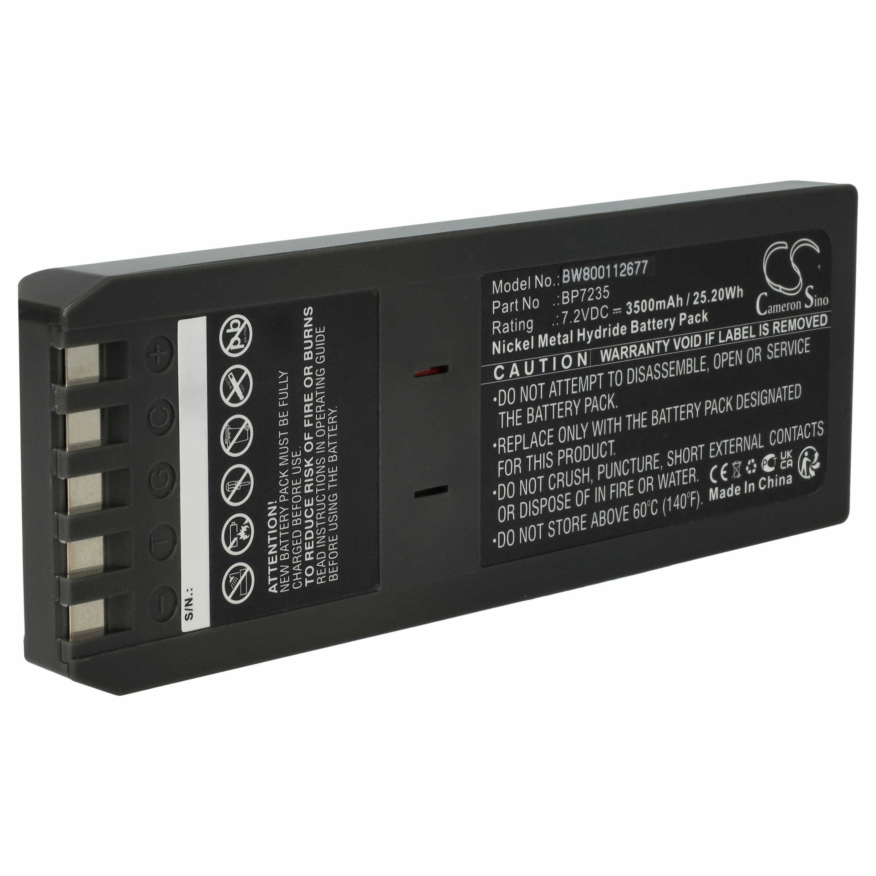 Messtechnik-Akku als Ersatz für Fluke BP7235, 668225, 116-066 für Fluke - 3500mAh 7,2V NiMH