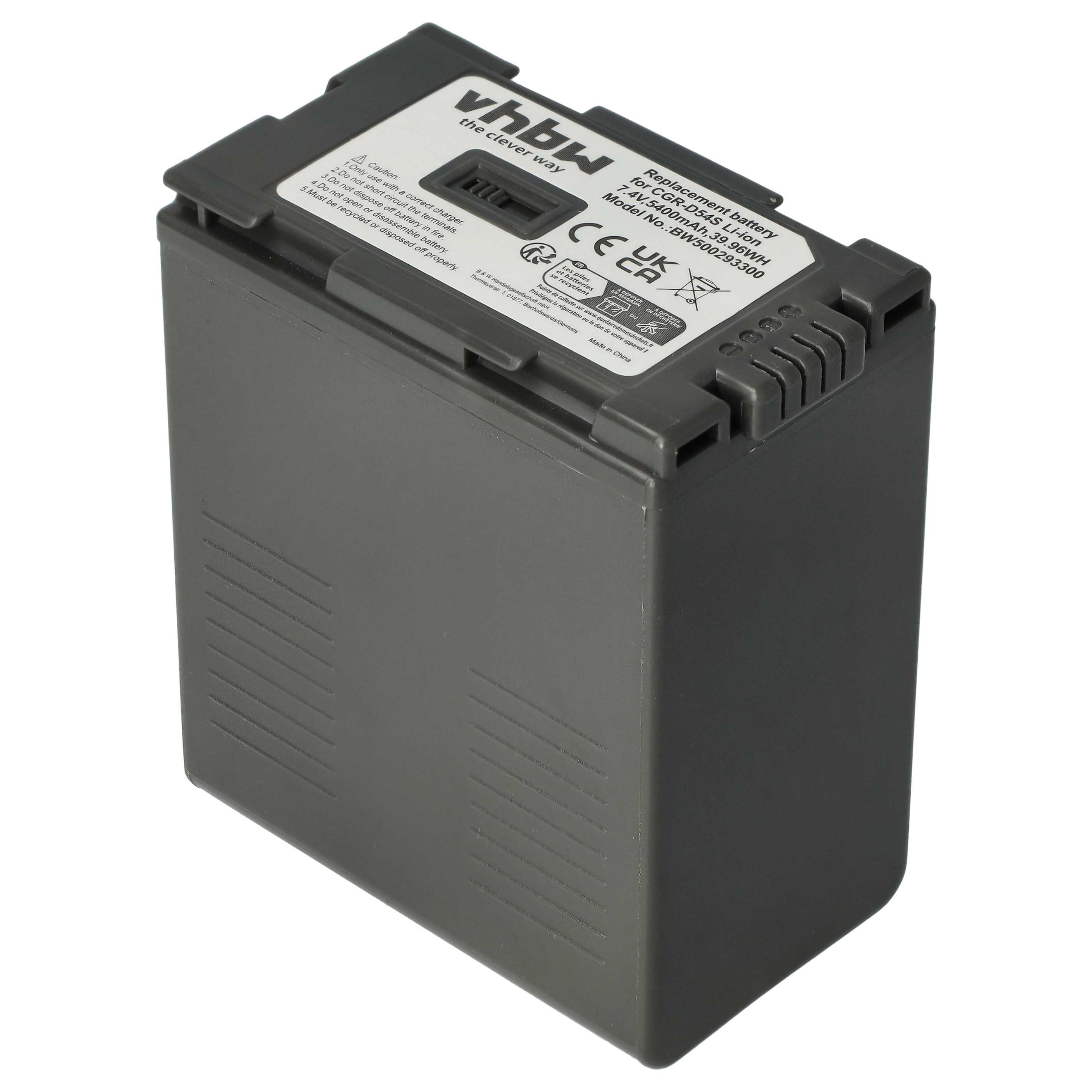 Battery replaces Hitachi DZ-BP28, DZ-BP16 - 5400mAh, 7.4V, Li-Ion