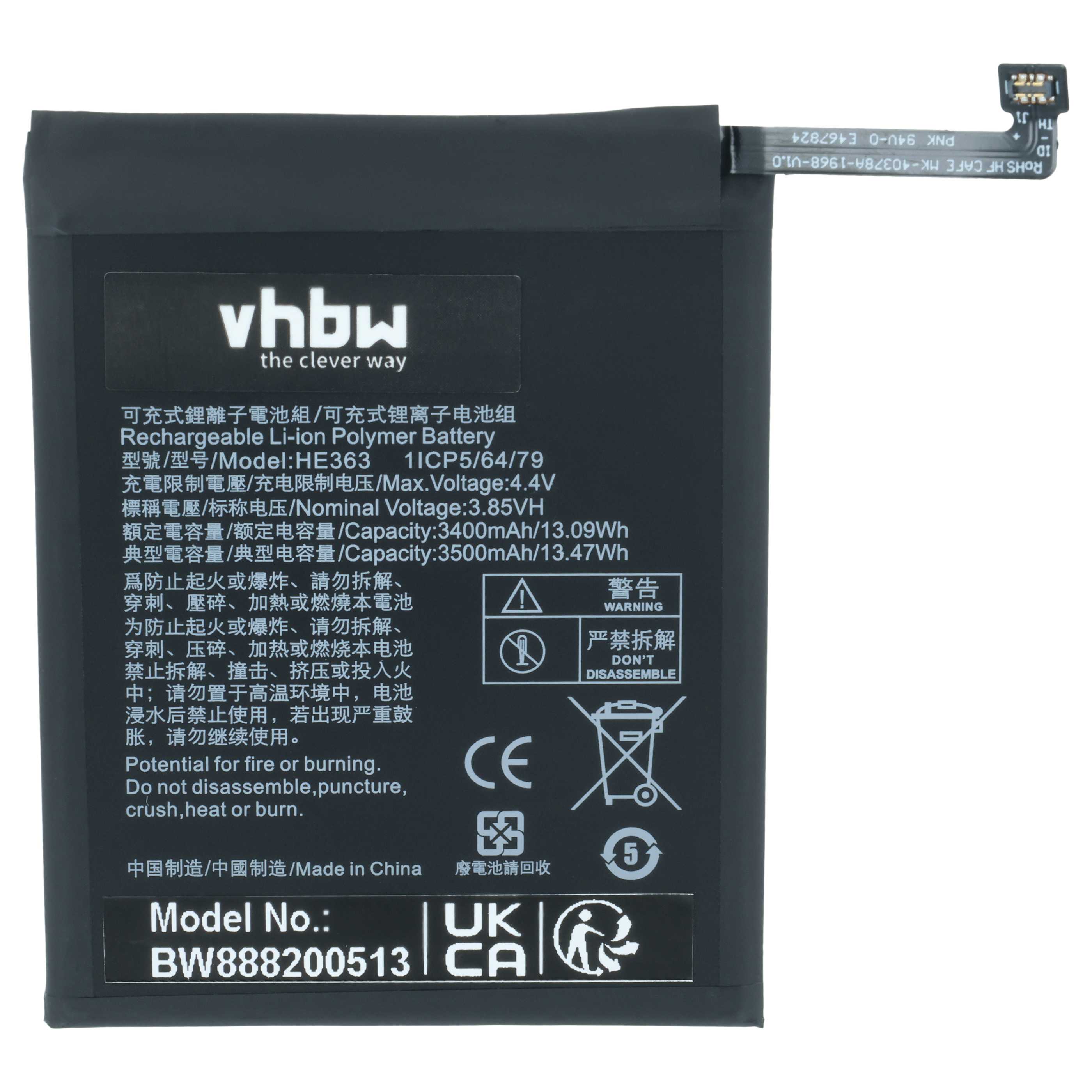 Akumulator do telefonu smartfona zamiennik Nokia HE363 - 3300 mAh 3,85 V LiPo