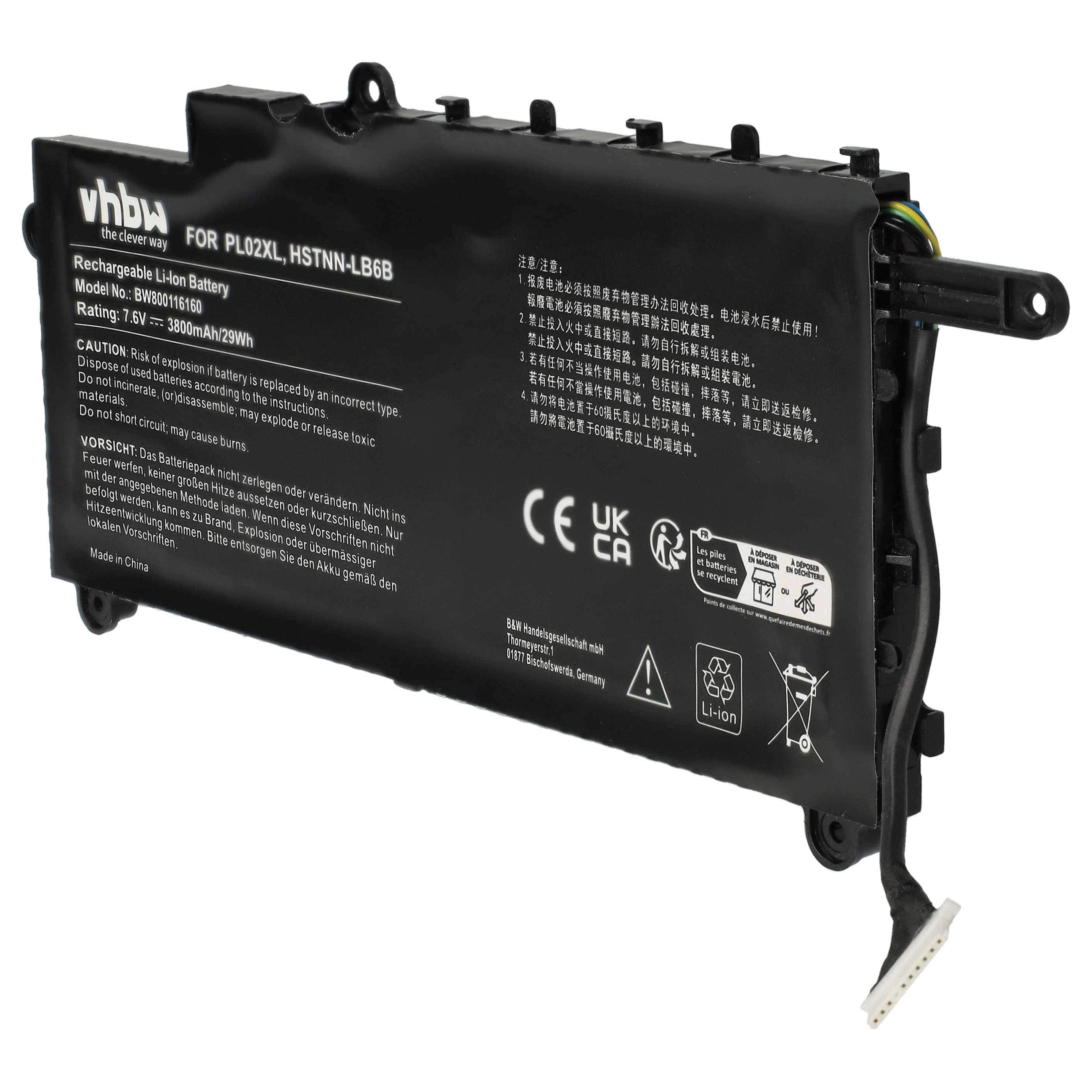 Akumulator do laptopa zamiennik HP 751681-421, 751681-231, 7177376-001, 21CP6/60/80 - 3800 mAh 7,6 V Li-Ion