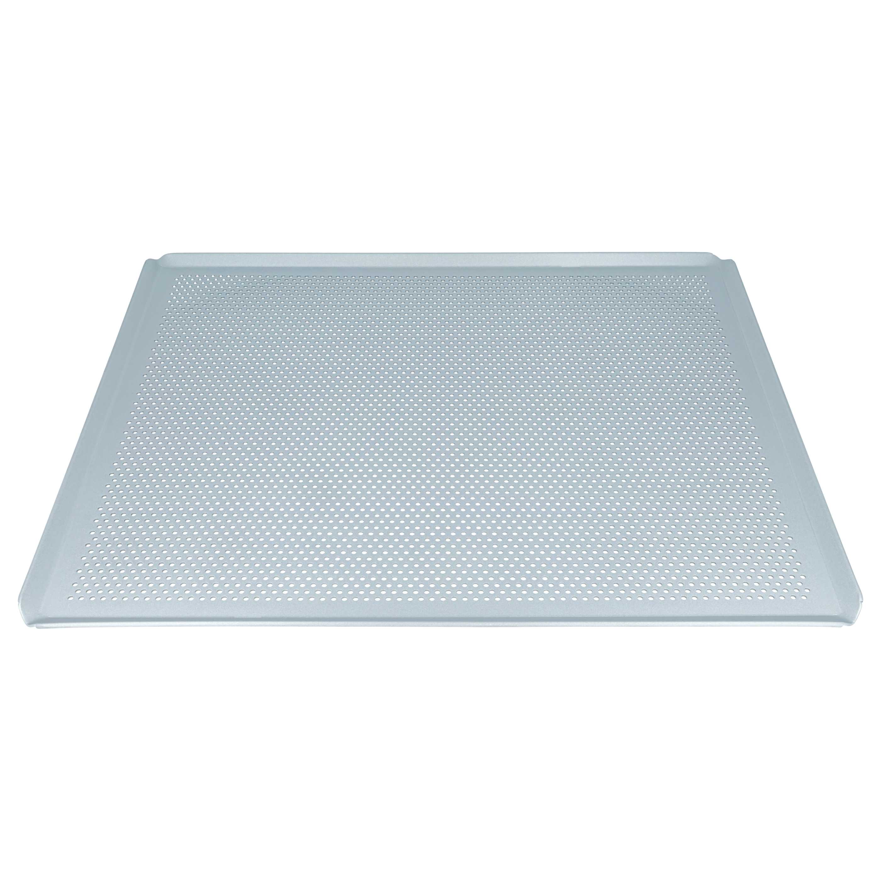 Plaque universelle pour four - 45,5 x 37,5 x 1 cm argenté, perforé