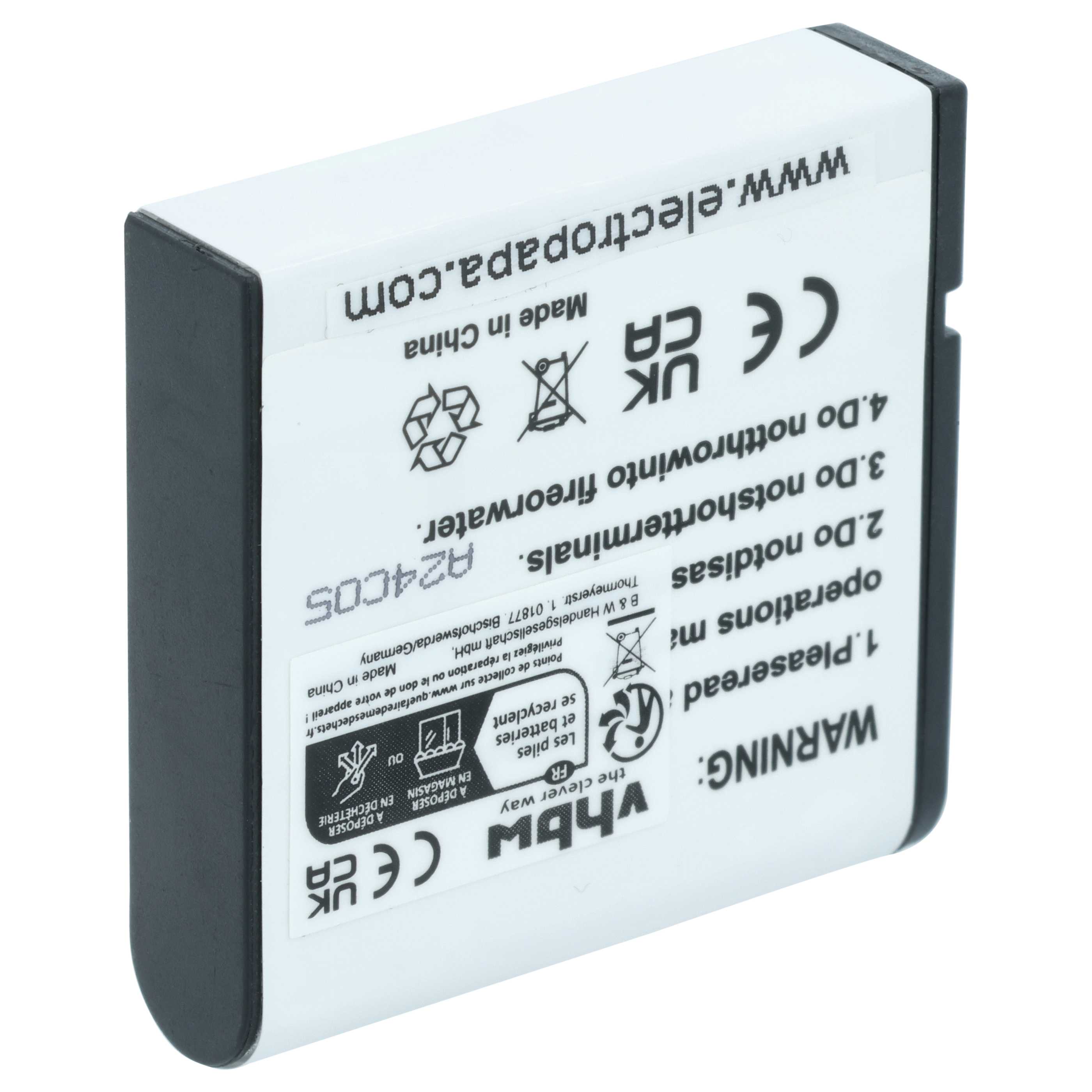 2x Batteria sostituisce Epson EU-94, EPALB2, B32B818242, B31B173003CU per fotocamera - 950mAh 3,7V Li-Ion