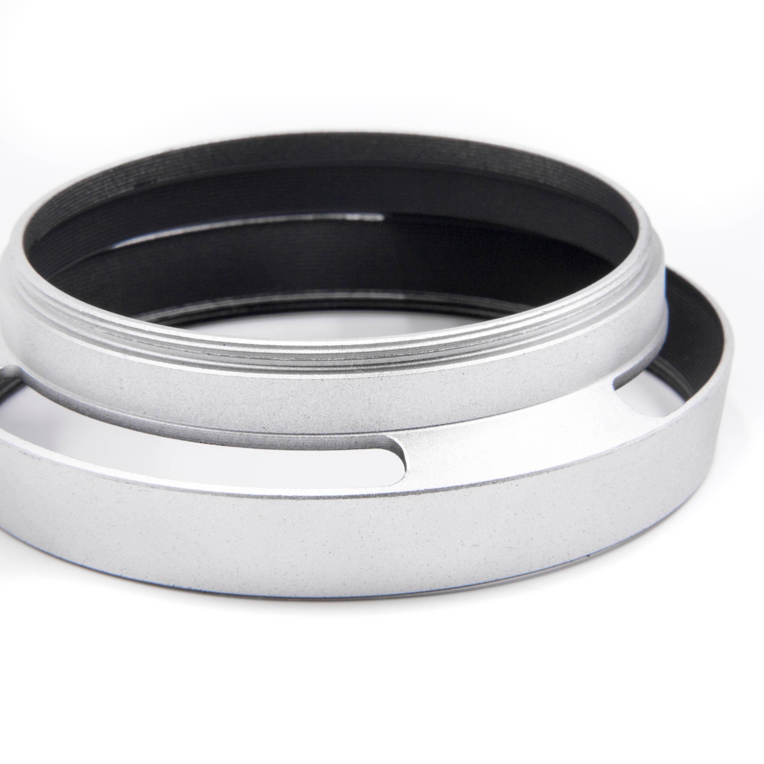 Lens Hood suitable for 58mm Lens - Lens Shade Silver, Round