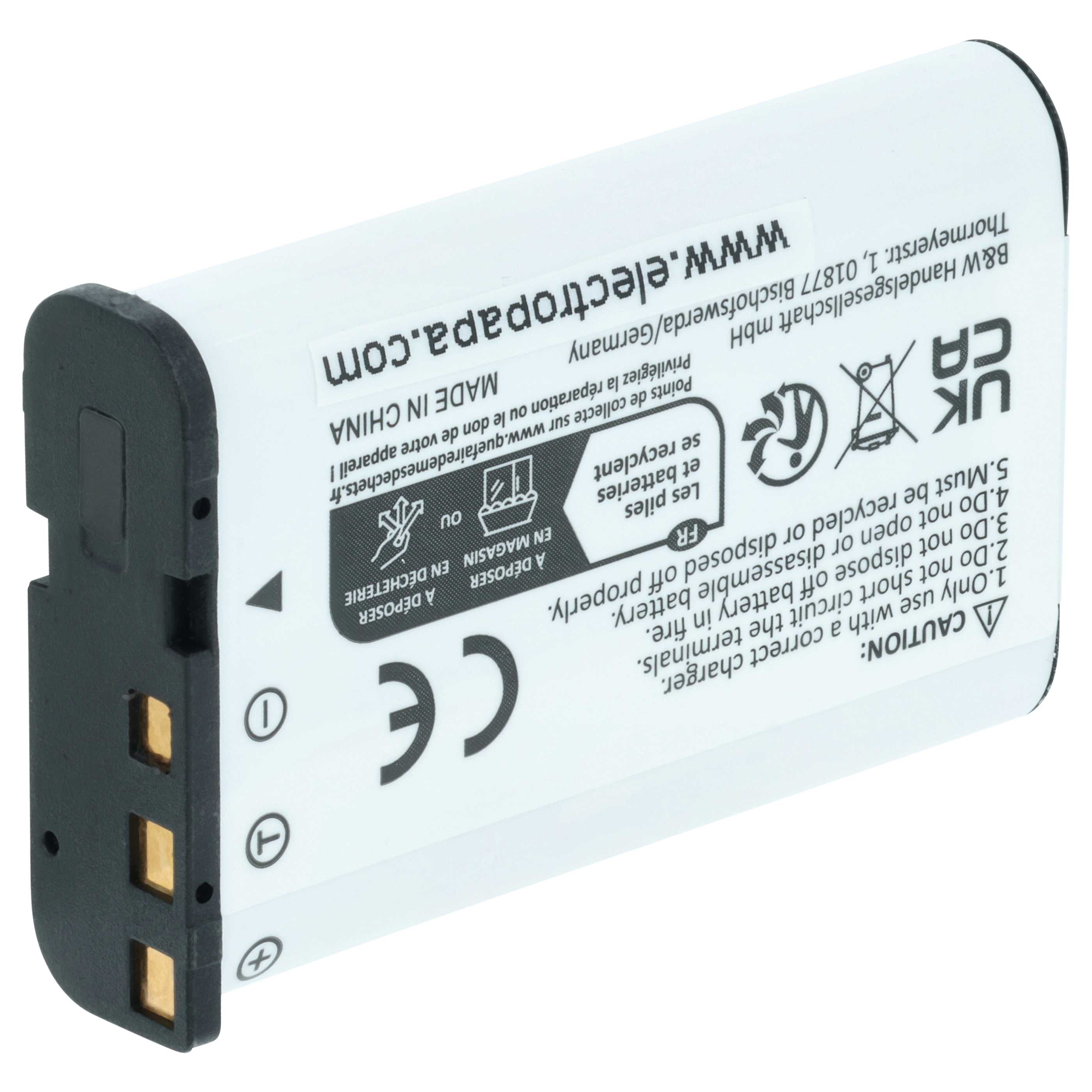 Battery replaces Casio NP-90 - 1300mAh, 3.6V, Li-Ion