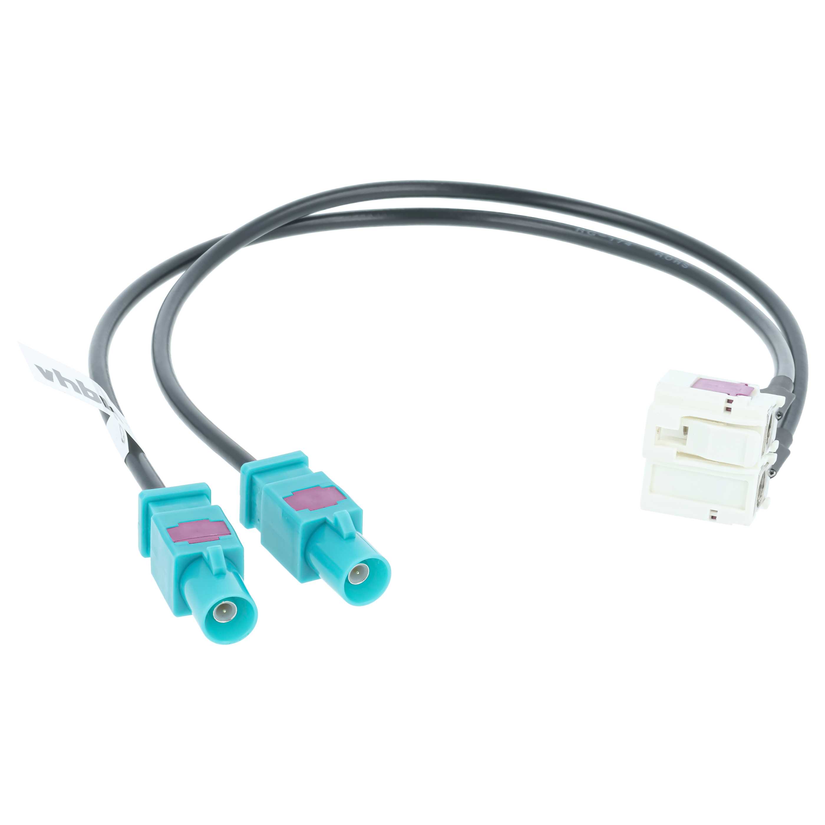 Adaptador de antena doble FAKRA (B) para radios de coche Audi VW MFD 2 - 20 cm