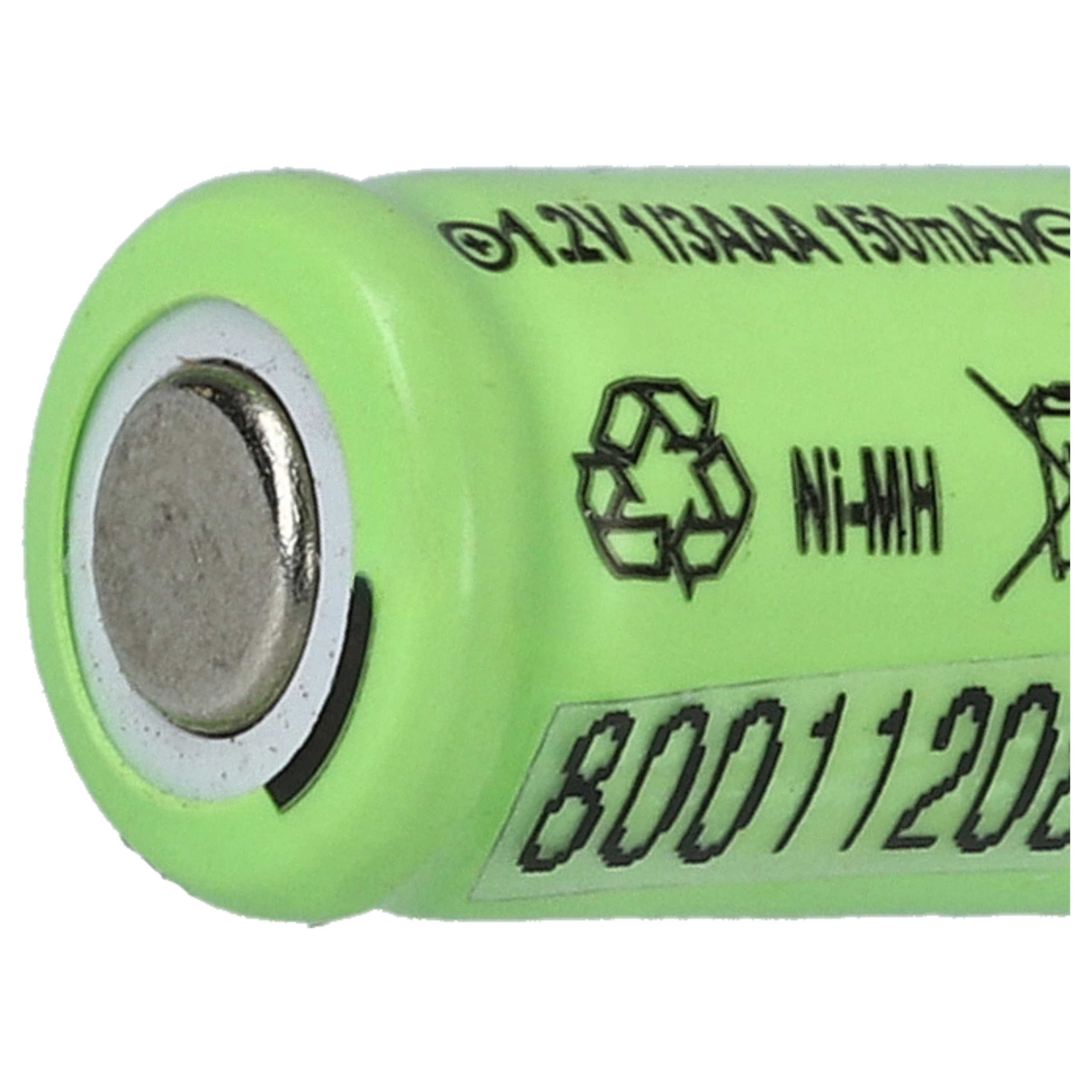 Batterie (20 pcs.) remplace 1/3AAA modèle radio-télécommandé - 150mAh 1,2V NiMH