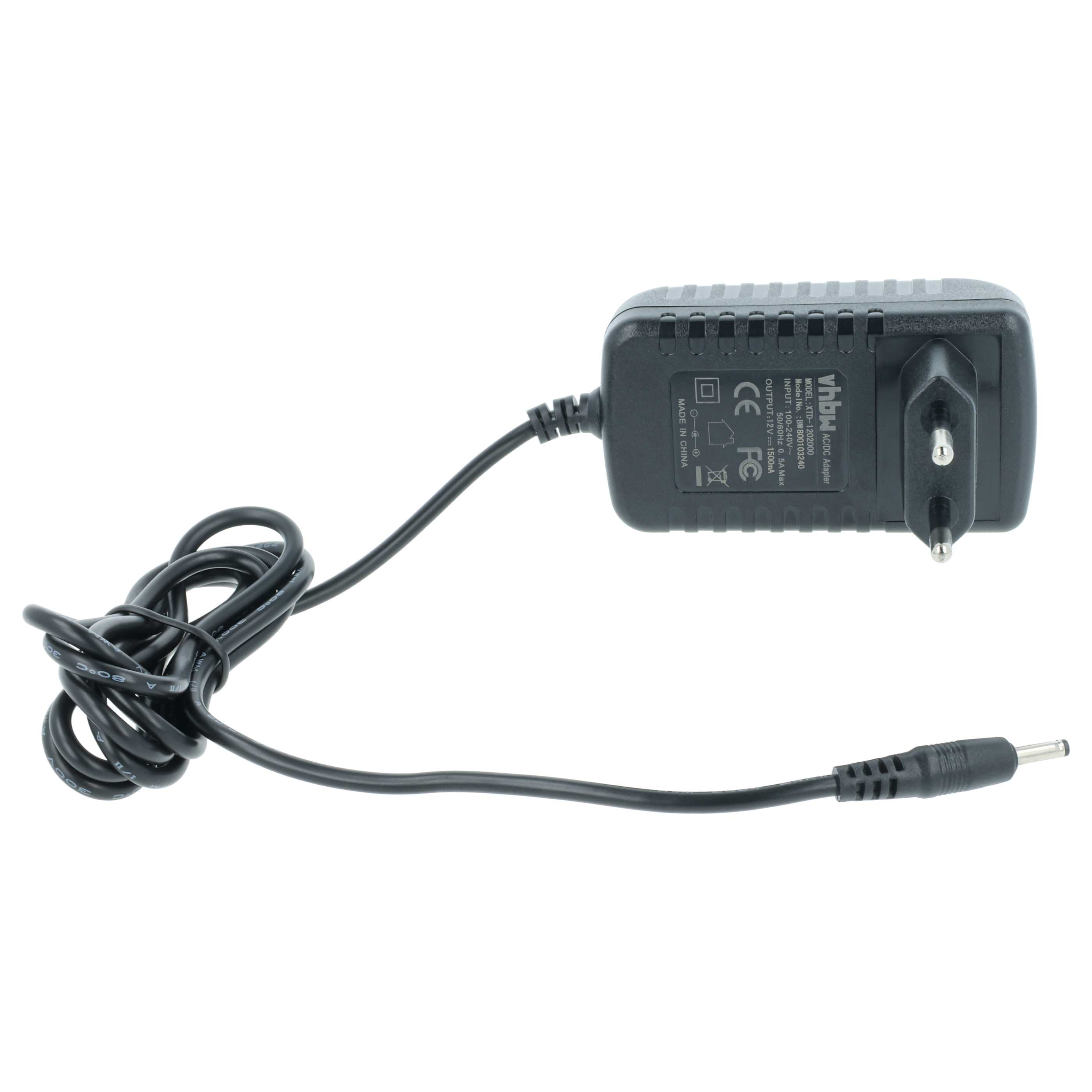 Mains Power Adapter replaces Acer PSA18R-120P Tablet etc. - 125 cm